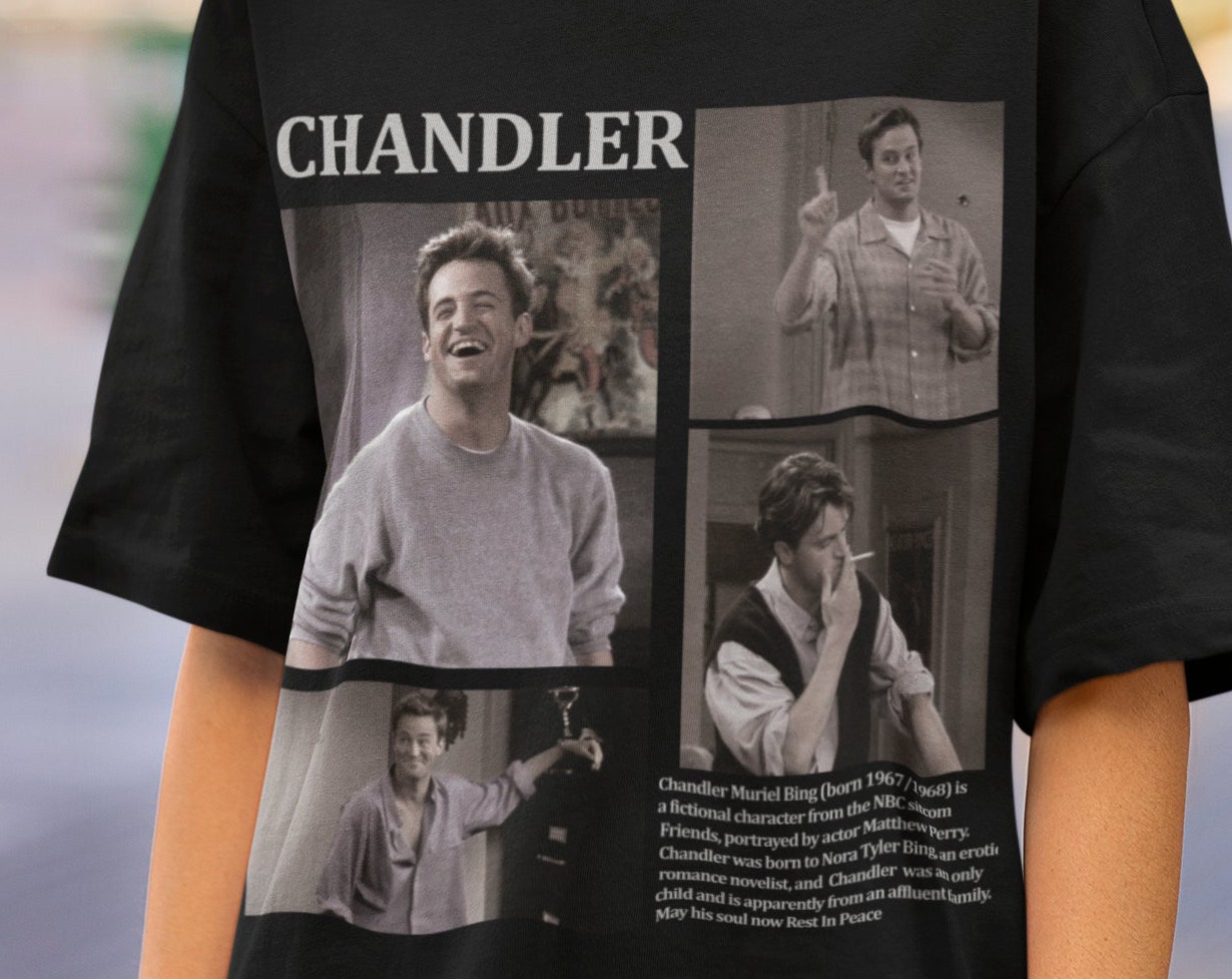 Chandler Bing Vintage Shirt, Matthew Perry Shirt, Retro Chandler Bing Shirt