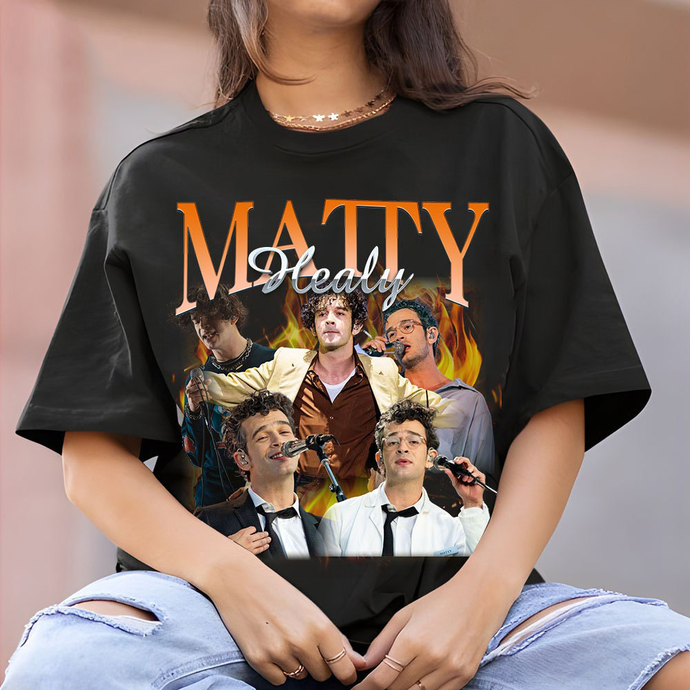 Matty-Healy Vintage Graphic 90S Shirt, Pop Rock Band Homage Graphic Shirt, Matty-Healy 90S Fans Shirt