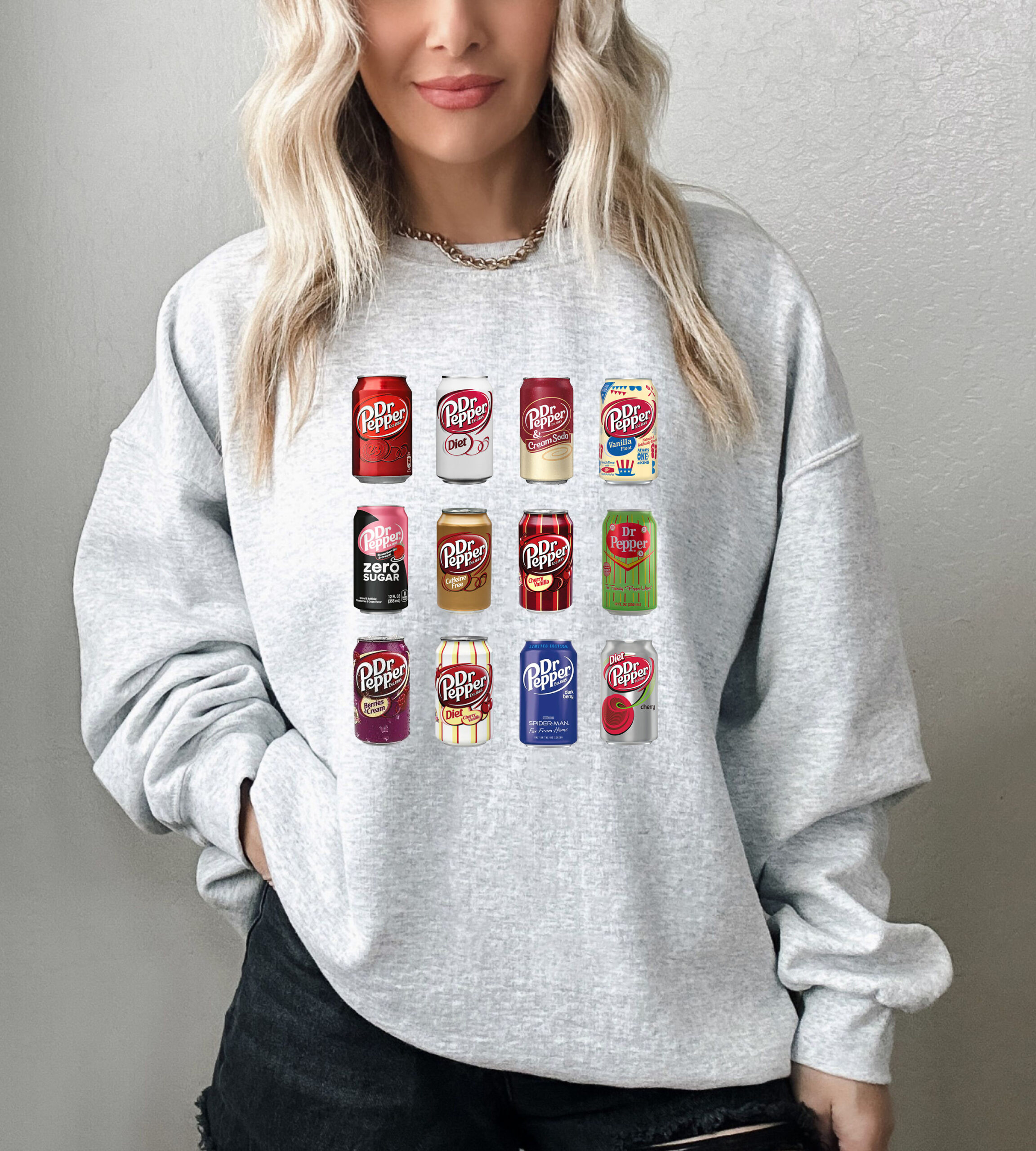 Dr Pepper Sweatshirt, Trendy Soda Sweatshirt, Vintage Soda Canned Sweatshirt
