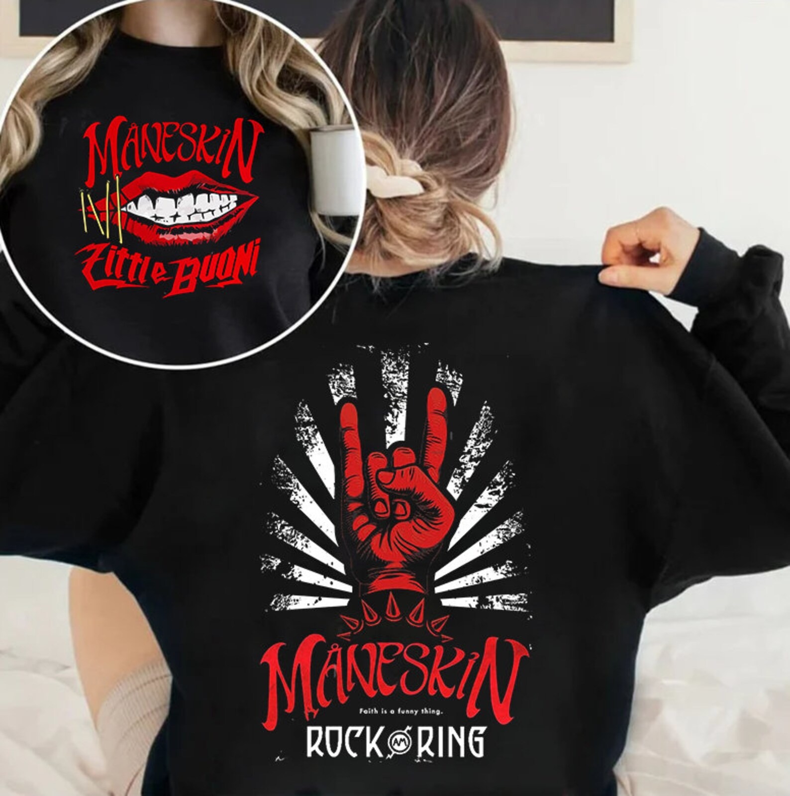 Vintage Maneskin Sweatshirt, Maneskin Band Music Sweatshirt, Maneskin World Tour Tee, Maneskin Fan Gift