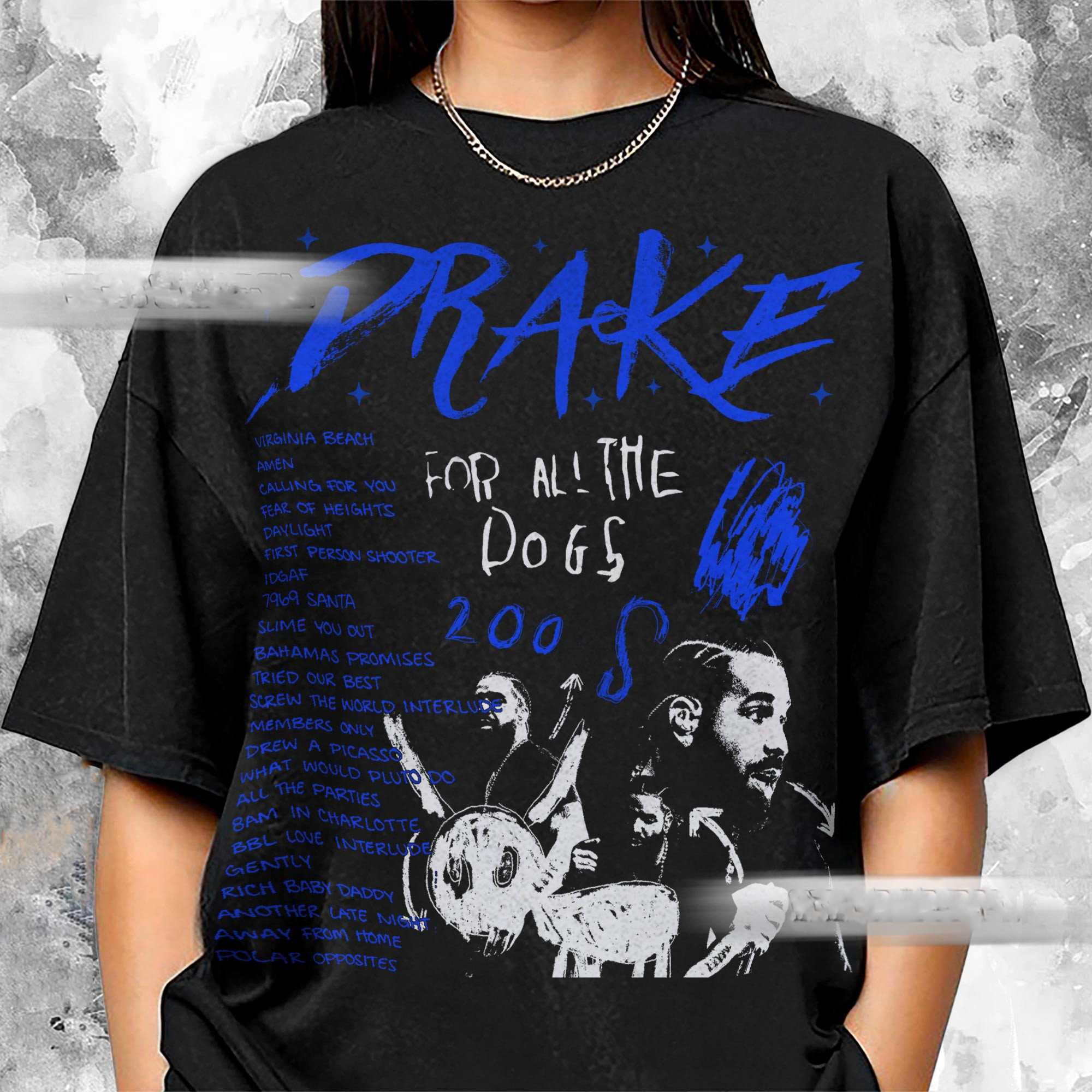 Drake For All The Dogs 90S Rap Music Shirt, Bootleg Vintage Drake Album Y2K SweatShirt, Champagne Papi Unisex Hoodie