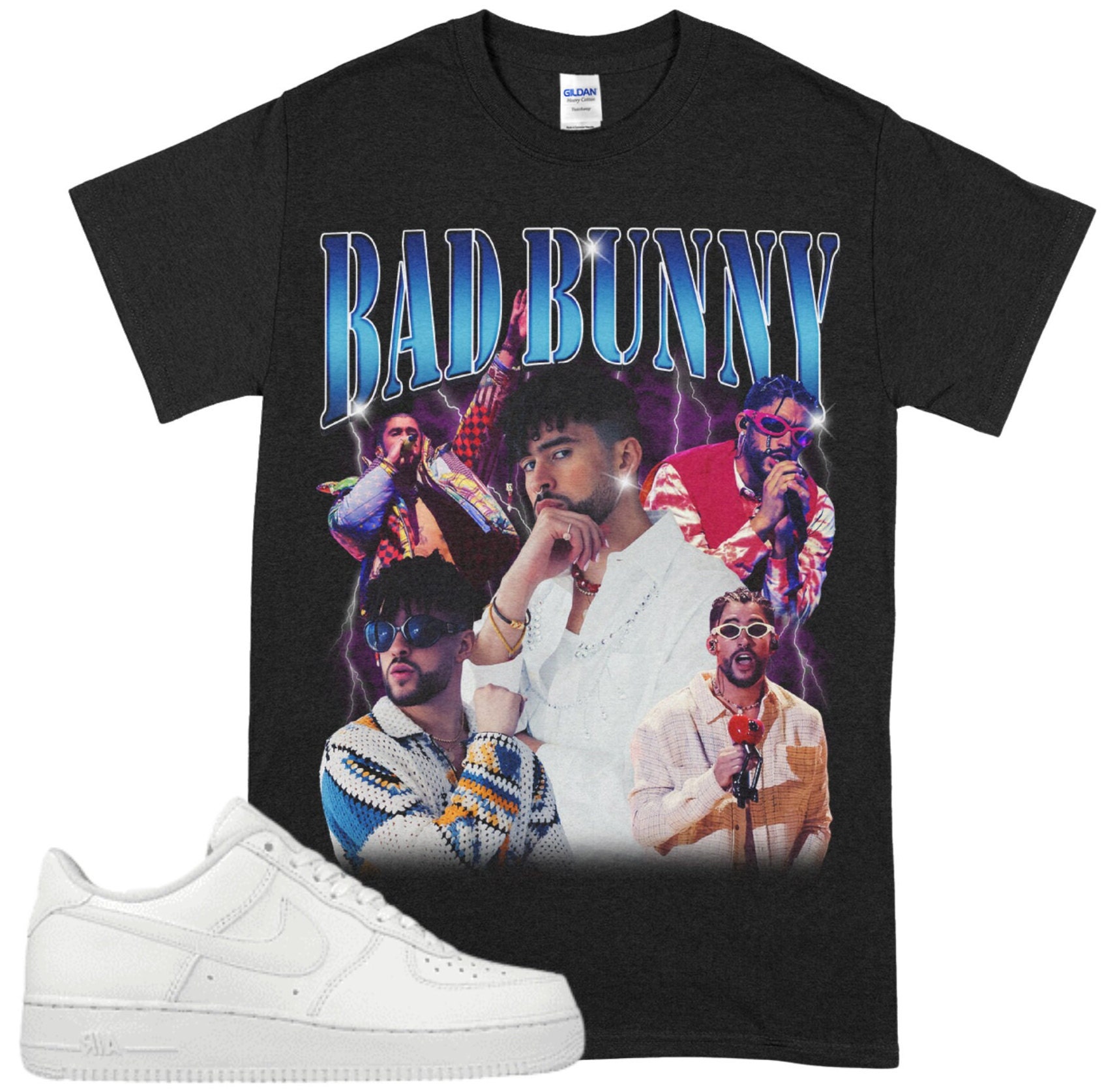 Limited Bad Bunny Shirt, Bad Bunny Vintage 90S Shirt, Bad Bunny Un Verano Shirt, Bootleg Horror Bad Bunny SweatShirt