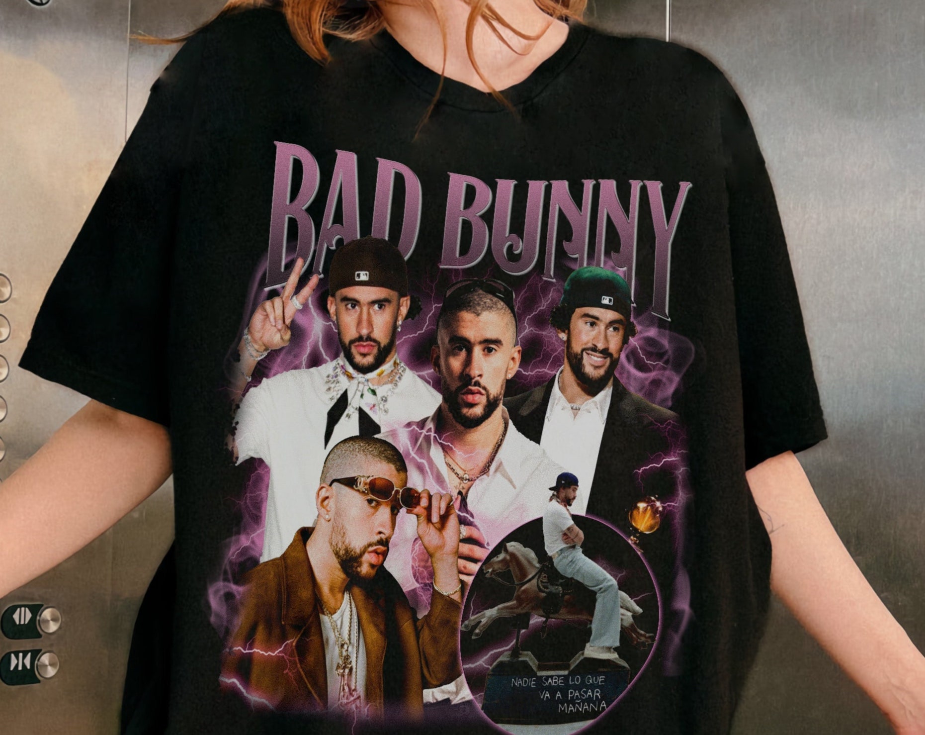 Limited Bad Bunny Vintage Shirt, Nadie Sabe Lo Que Va A Pasar Maana Rare Bad Bunny Shirt, Bad Bunny Shirt