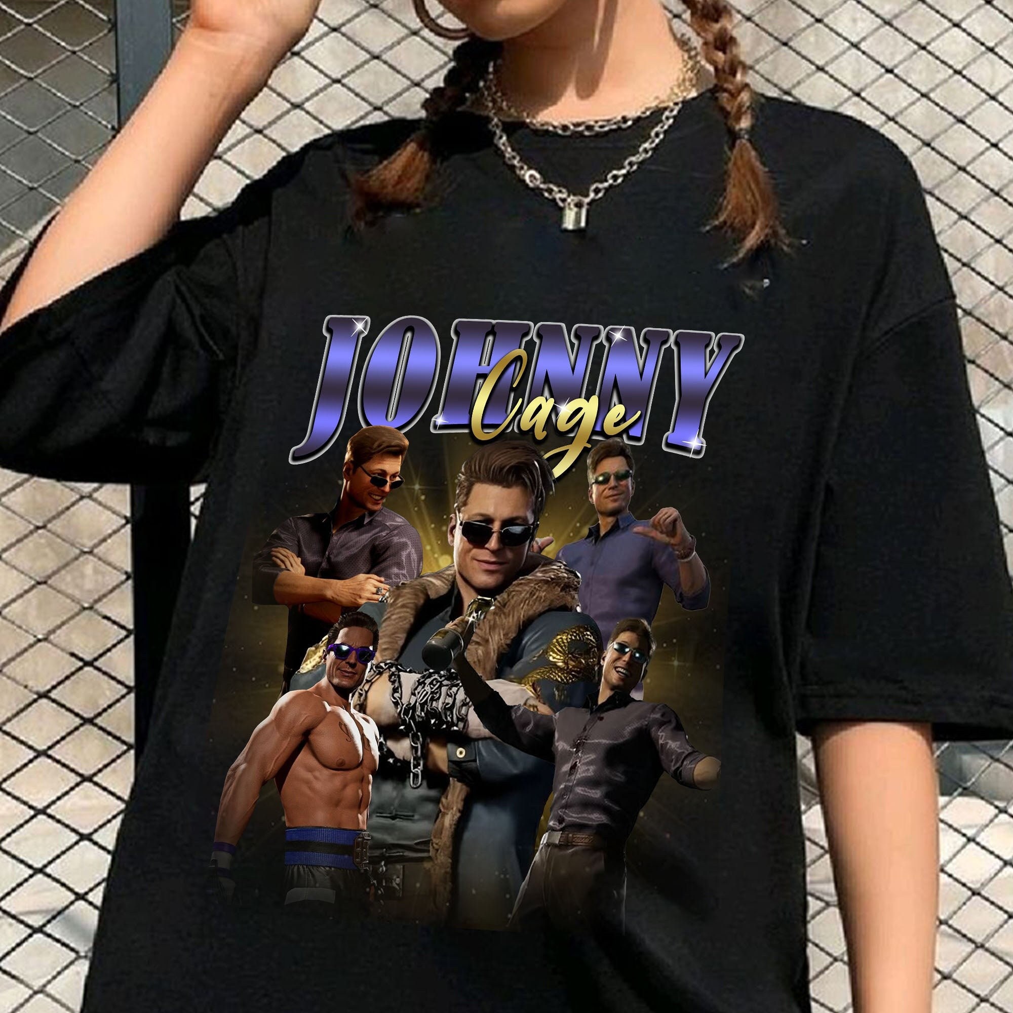 Johnny Cage Mortal Kombat 1 Vintage Shirt, Mortal Kombat Vintage 90S Graphic Style Shirt, Jonathan Carlton Shirt
