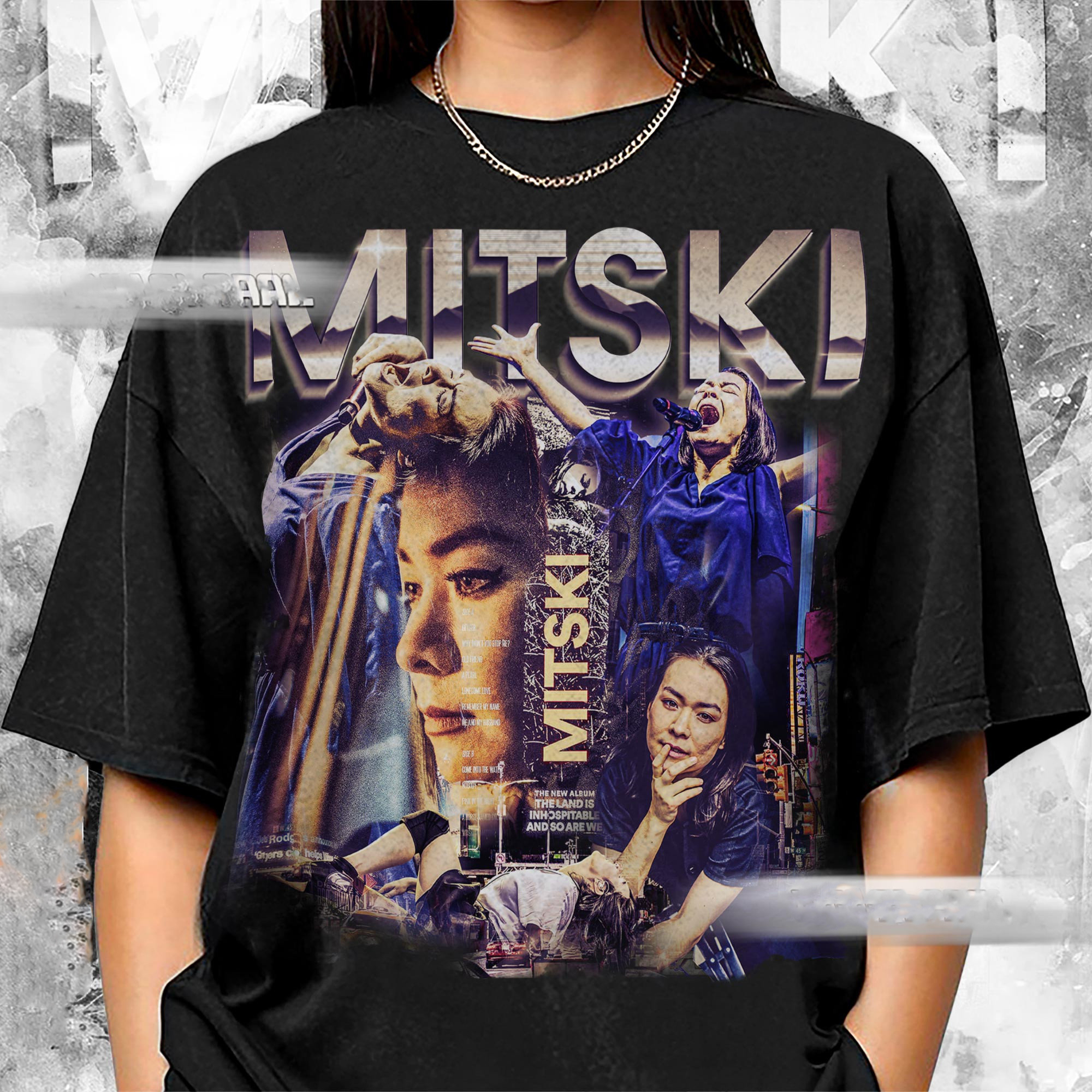 Mitski Vintage 90S Music Shirt, Bootleg Album The Land Is Inhospitable And So Are We Retro Y2K SweatShirt, Unisex Gift Hoodie