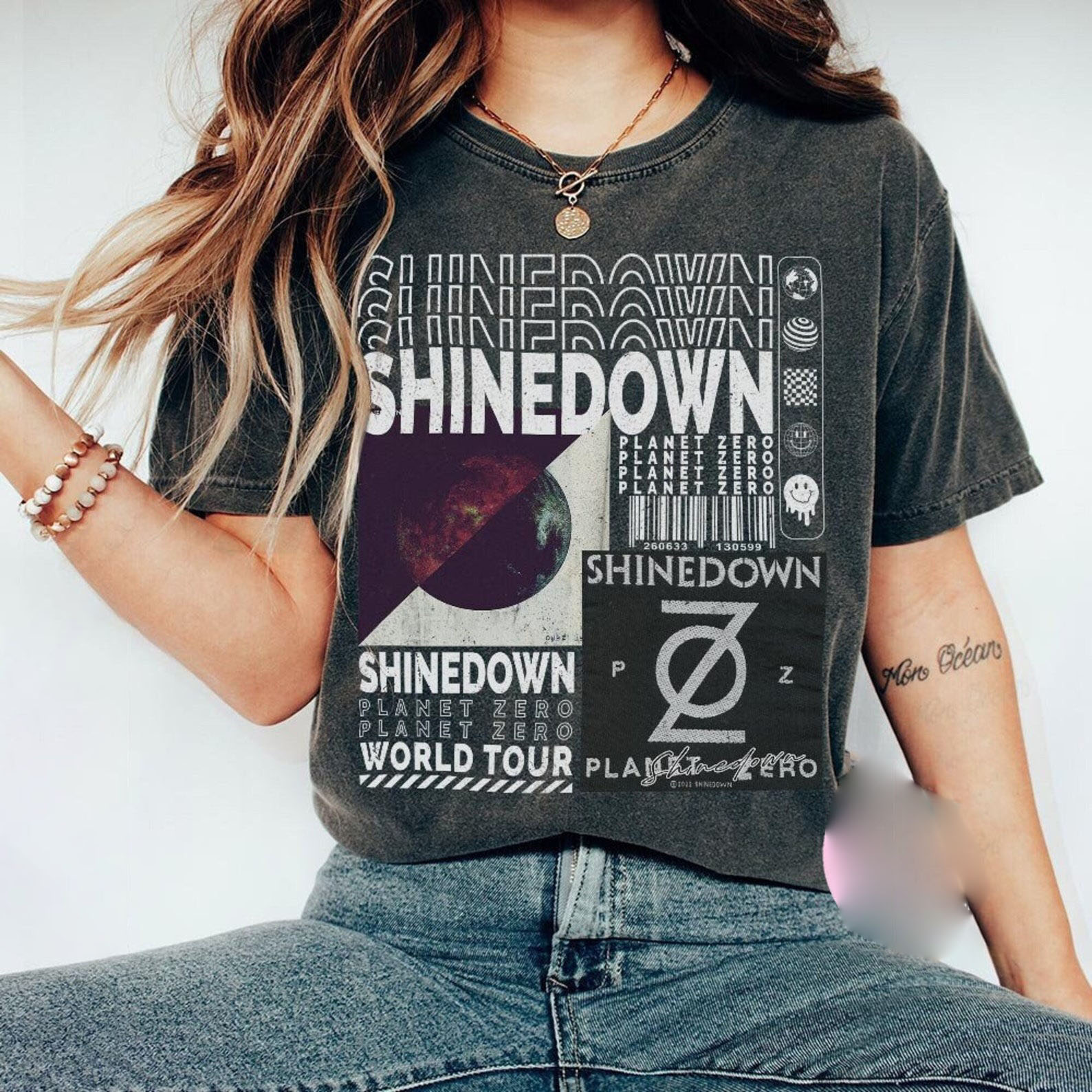 Limited Shinedown Music Shirt, Merch Vintage Revolutions Live Tour 