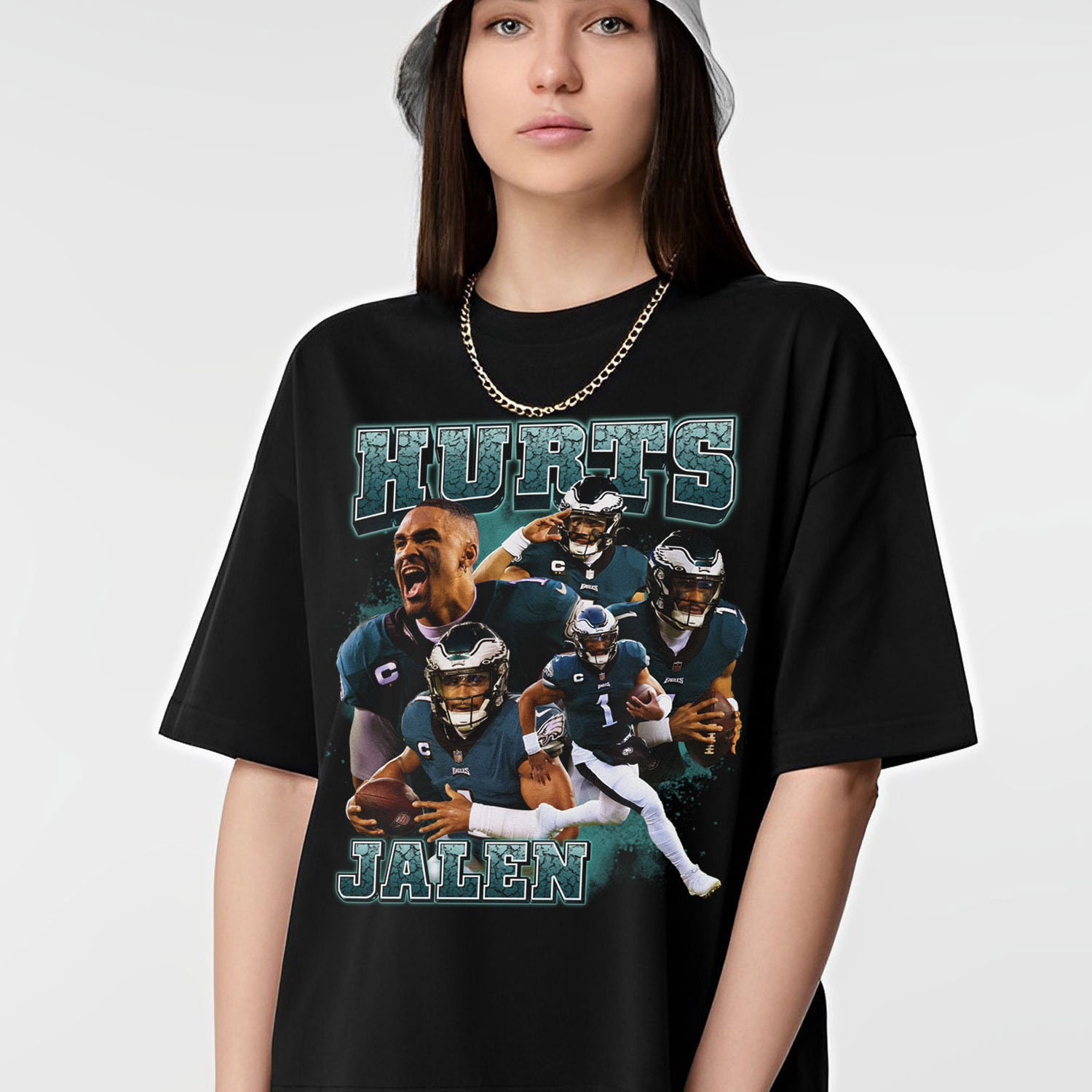 Jalen Hurts Vintage 90S Shirt, Jalen Hurts Shirt, Quarterback Homage Retro Classic Graphic TShirt