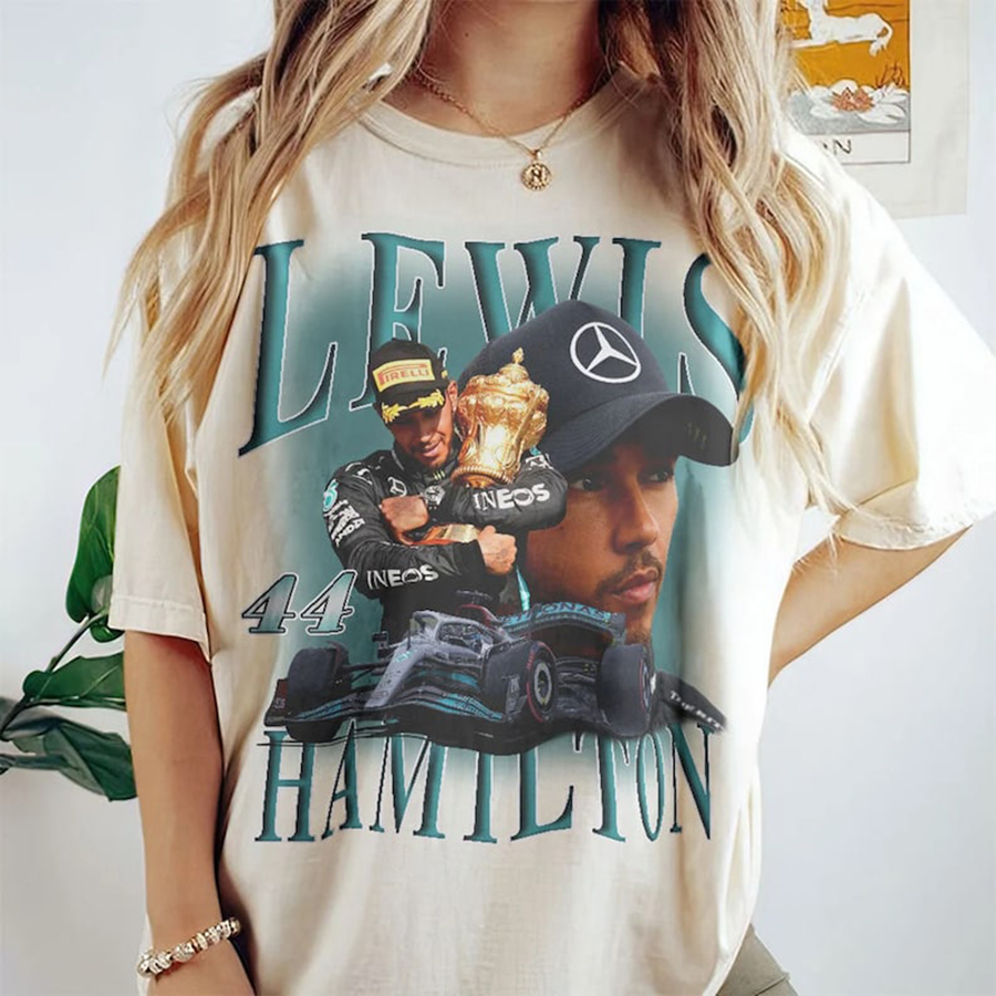 Lewis Hamilton Shirt, Formula 1 Racing Team Mercedes 90S Vintage Bootleg Style Rap Tee, F1 Drive Lewis Hamilton The Eras Shirt