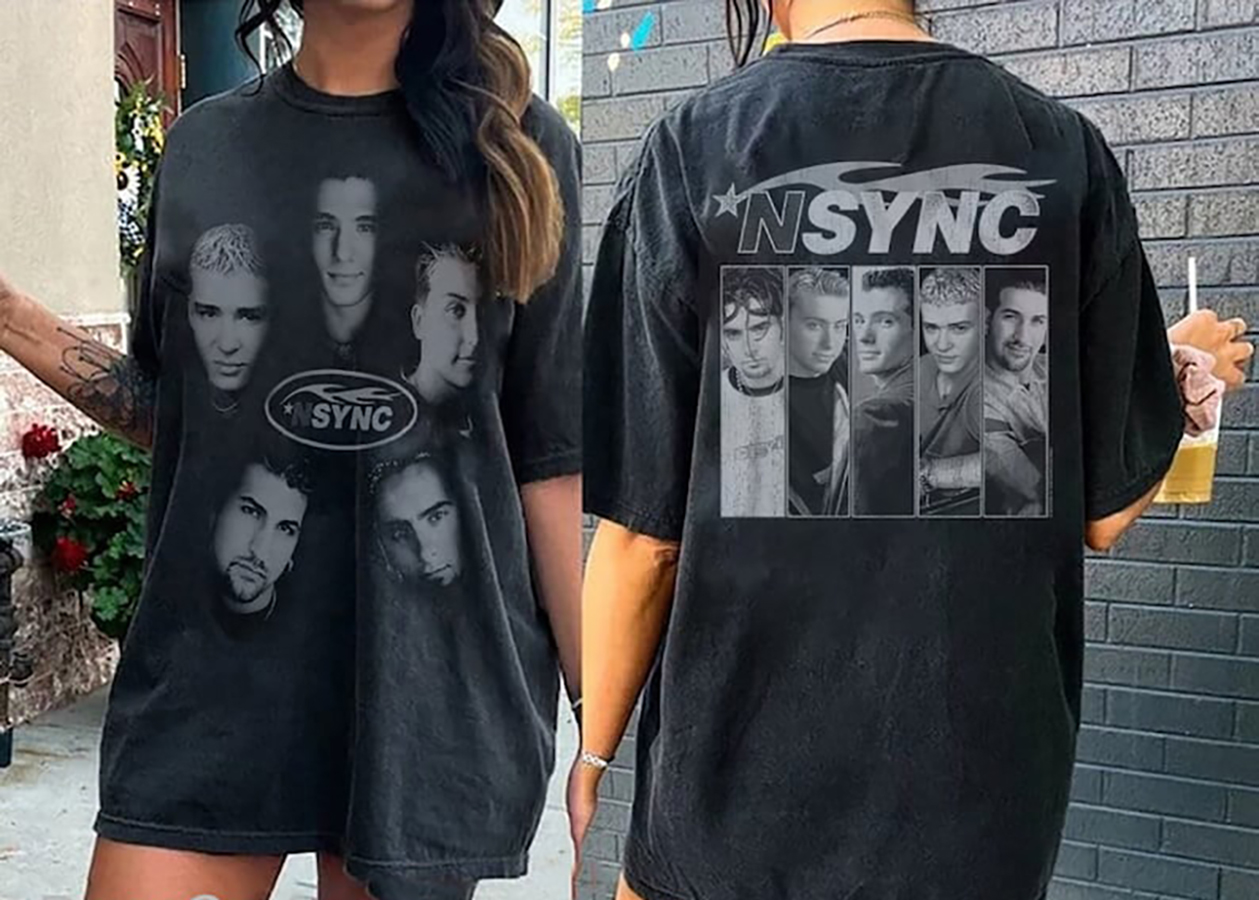 Vintage Nsync Boy Band 90S Shirt, In My Nsync Reunion Era, Nsync Comfort Color Shirt