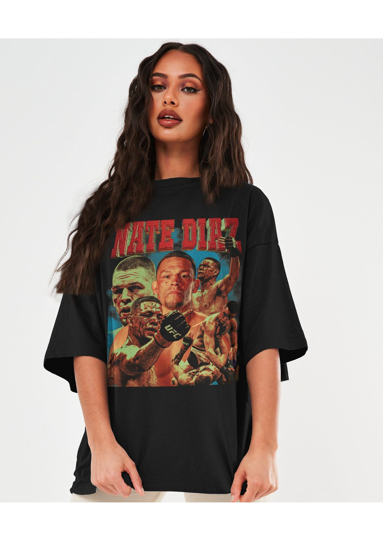 Nate Diaz Shirt, Fighter Team Shirt, Jiu Jitsu 90S Retro Shirt