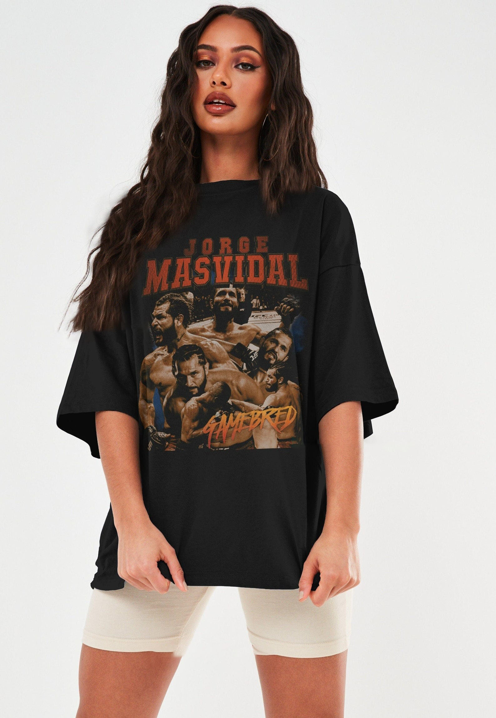 Jorge Masvidal Gamebred Shirt, Jorge Masvidal Gamebred SweatShirt, American Professional Fighter 90S Retro Shirt