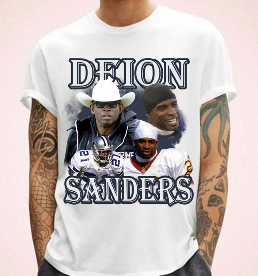 Vintage Deion Sanders Shirt, Western Deion Sanders T-Shirt