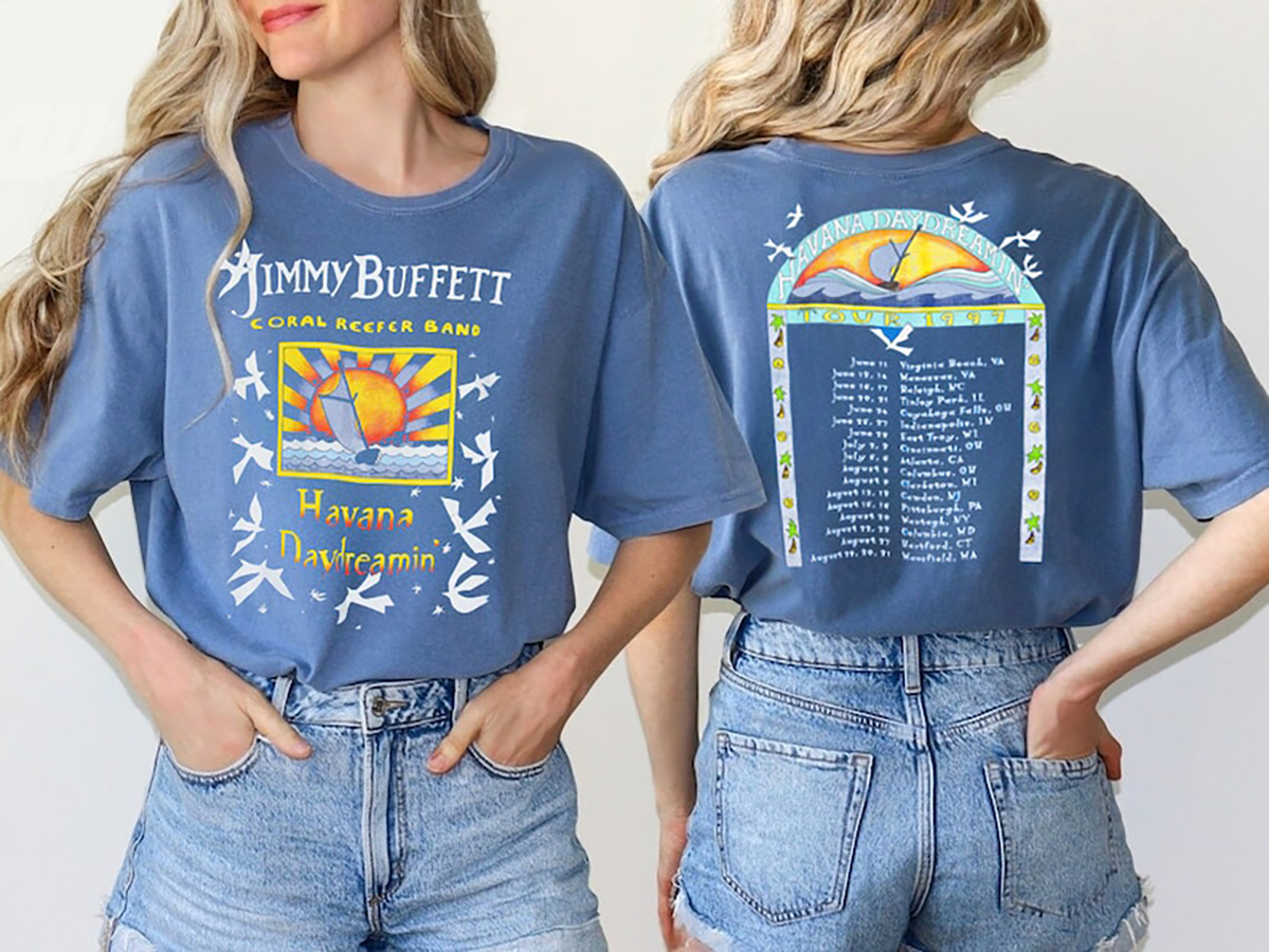 Jimmy BuffetShirt, Rare Jimmy Buffett Tour 1997 Shirt, Vintage Jimmy Buffett Tee, 90S Bootleg Shirt, Rip Jimmy Buffet