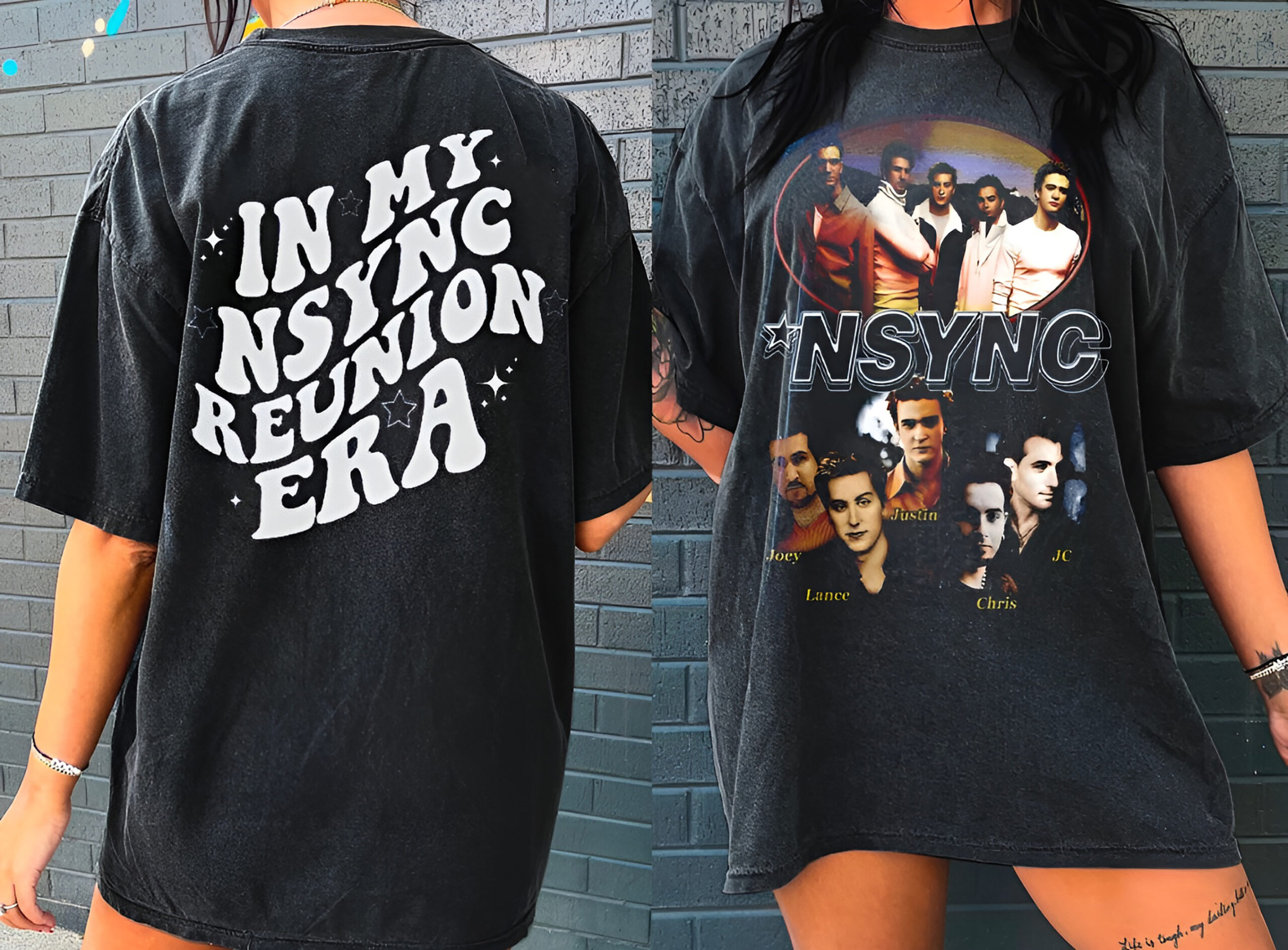 Vintage Nsync 1999 Tour Tee Shirt, Nsync Comfort Color T-Shirt, Nsync Shirt Vintage, Nsync Merch SweatShirt