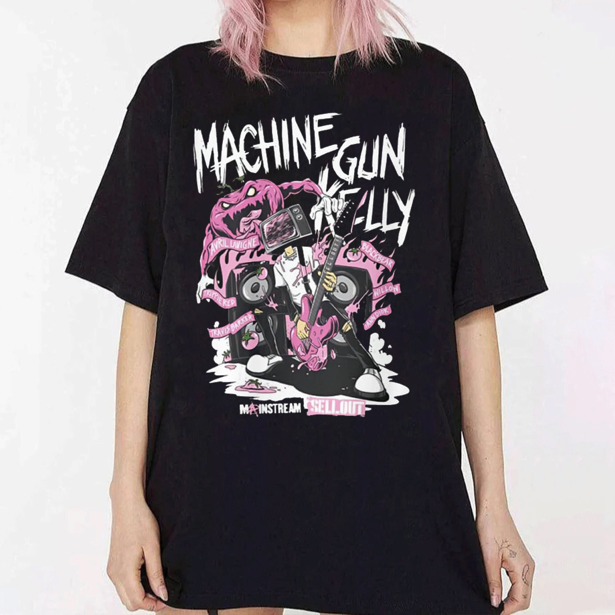 Machine Gun Kelly Music Ticket Tour, Machine Gun Kelly Vintage Retro 90S Style, Machine Gun Kelly Graphic Tee