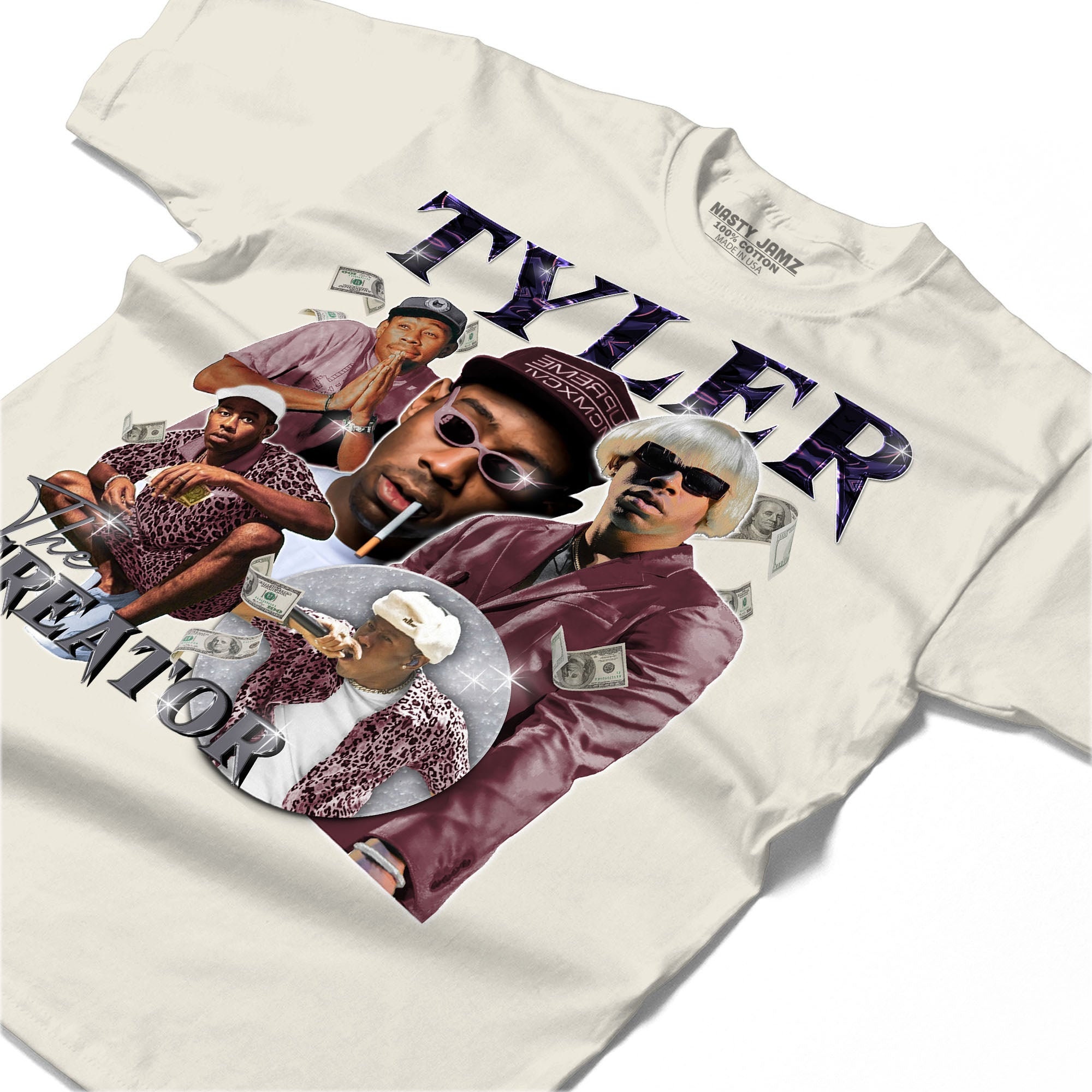 Tyler Vintage Shirt, Match Jordan 5 Burgundy Shirt In Natural