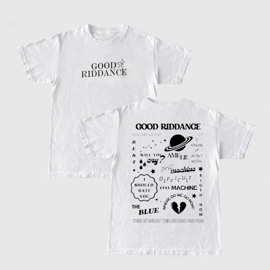 Good Riddance T-Shirt, Gracie Abrams Merch Aesthetic Unisex Shirt, Retro The Good Riddance Tour Merch