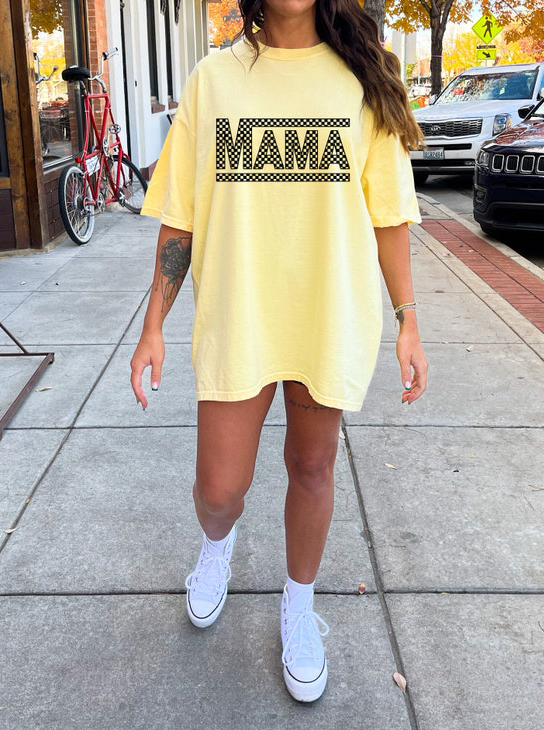 Checkered Mama Shirt, 90S Mama, Classic Mama Shirt, Retro Mama Shirt, MotherS Day Shirt, GifShirt For Mom