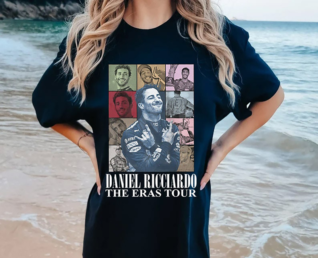 Daniel Ricciardo Shirt, Daniel Ricciardo The Eras Tour Shirt, Vintage Daniel Ricciardo F1 Driver T-Shirt