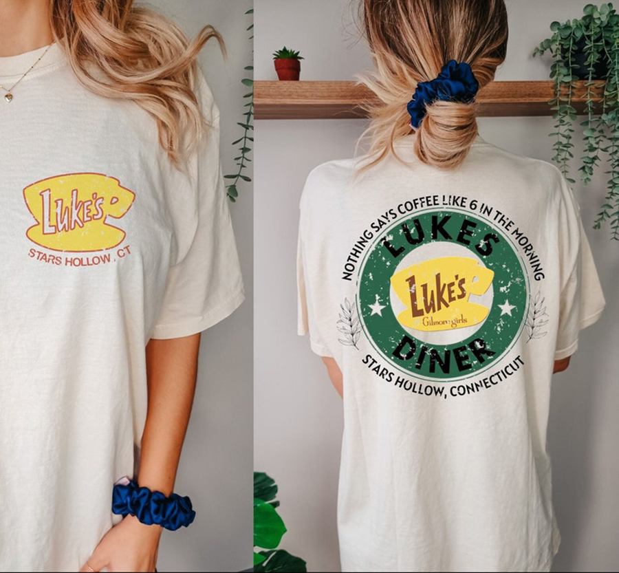 Retro LukeS Diner Shirt, LukeS Diner Shirt, Stars Hollows Shirt, Tv Show Fans Gift, Gilmore Girls