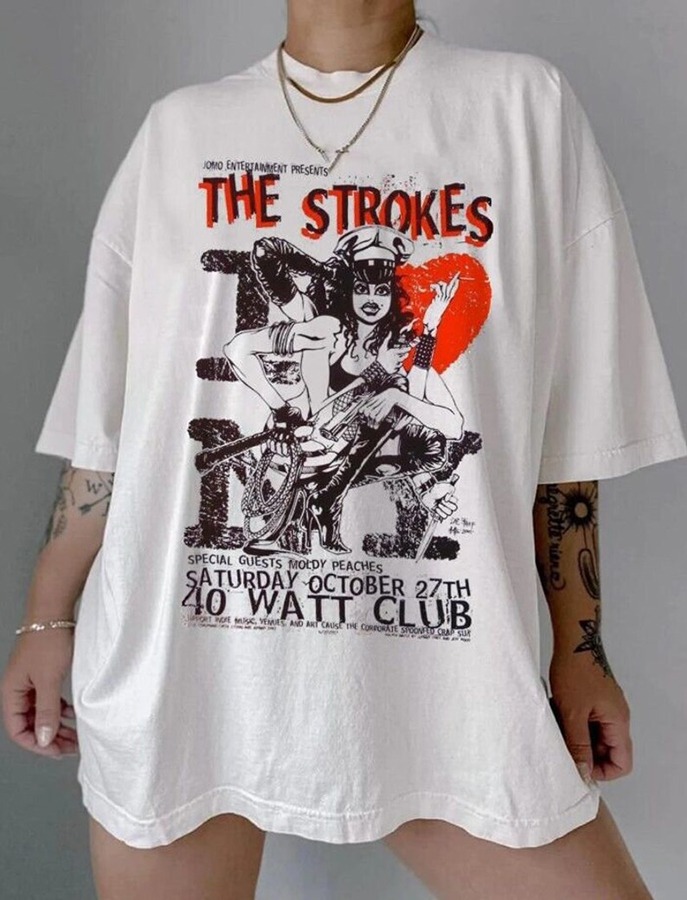 Vintage The Strokes Rock Band Shirt, The Strokes Shirt