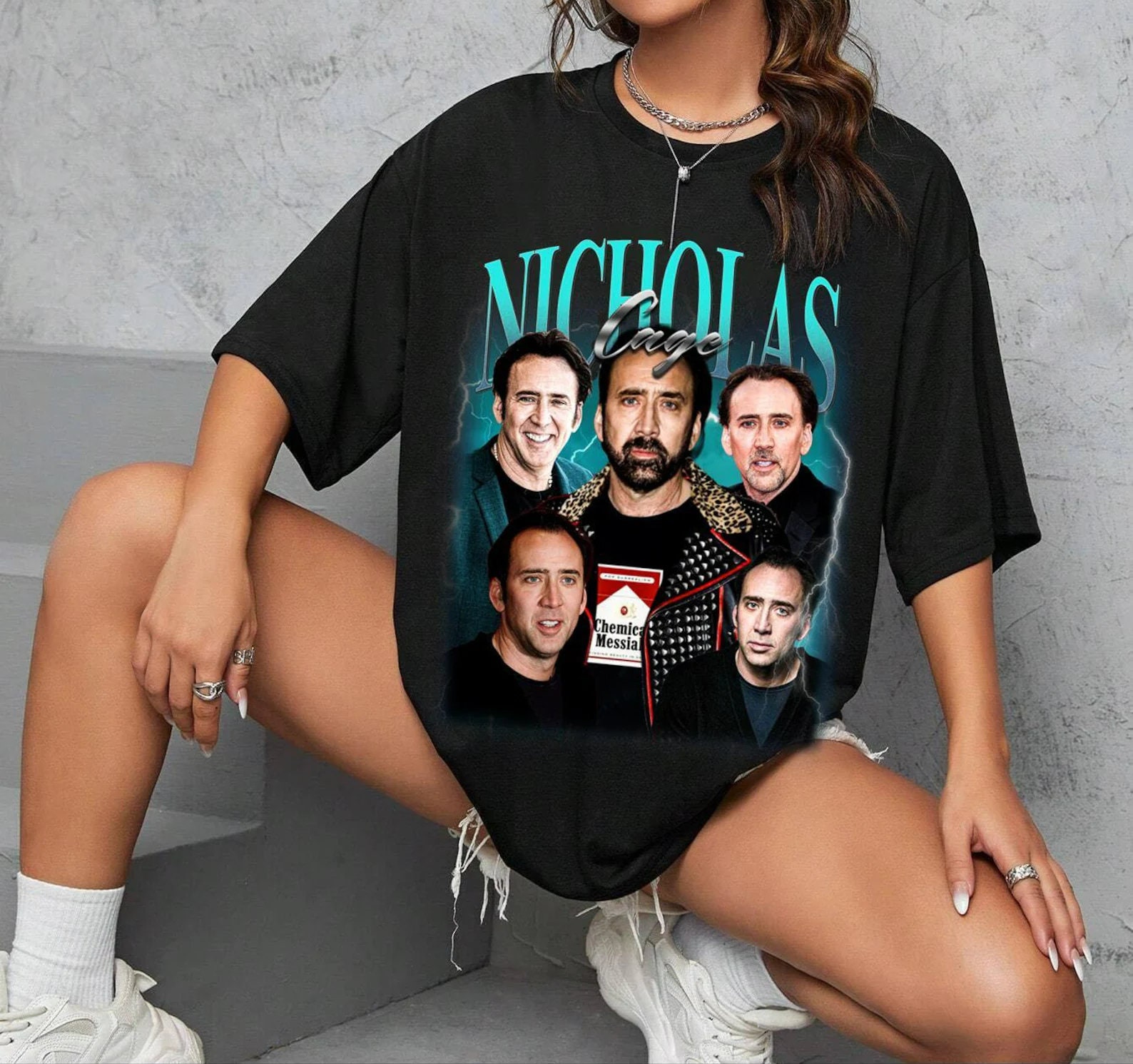 Nicolas Cage Shirt, Vintage Nicolas Cage Boot