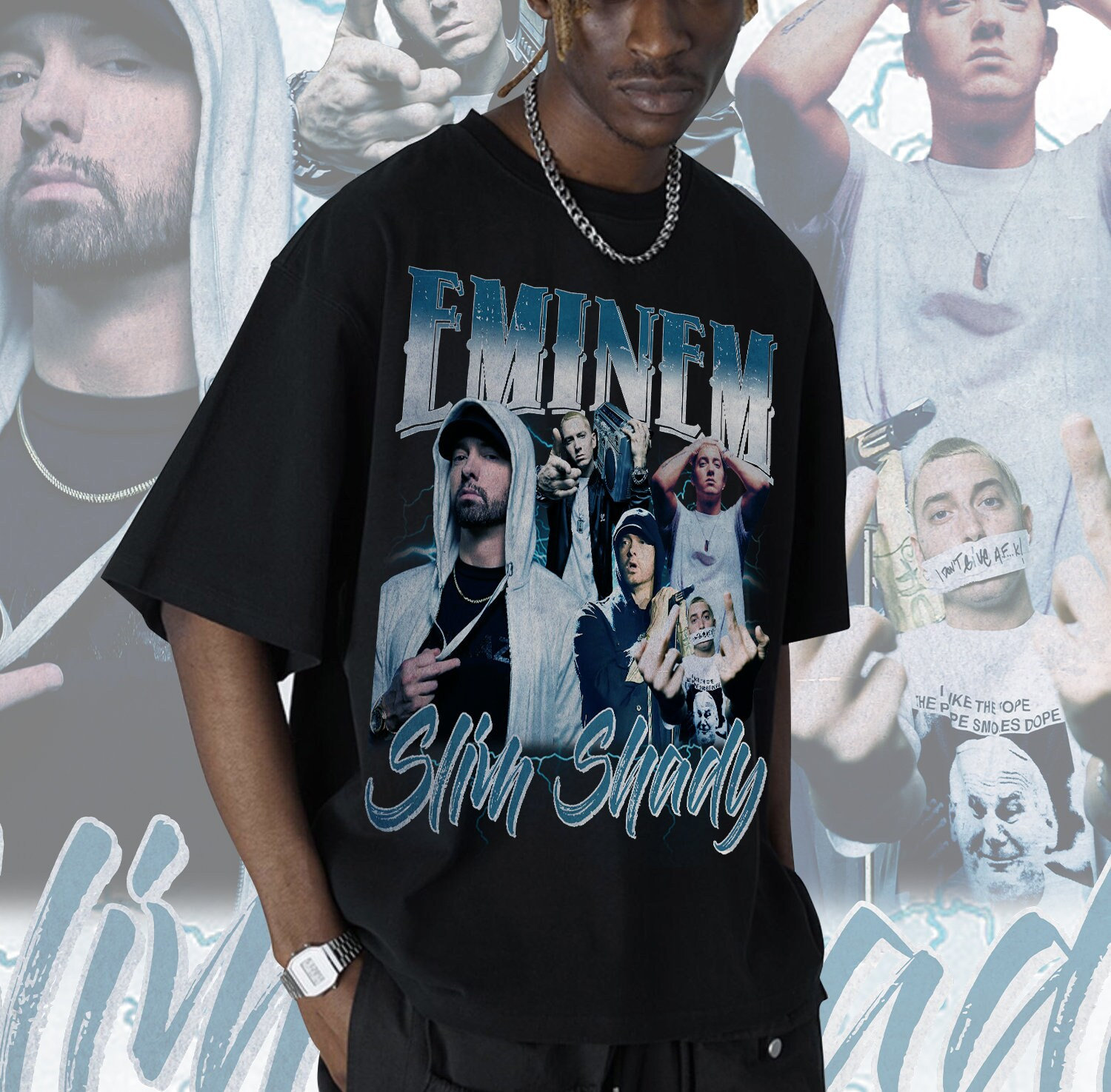 Limited Eminem Slim Shady 90S Vintage Bootleg Style Shirt, Eminem Shirt