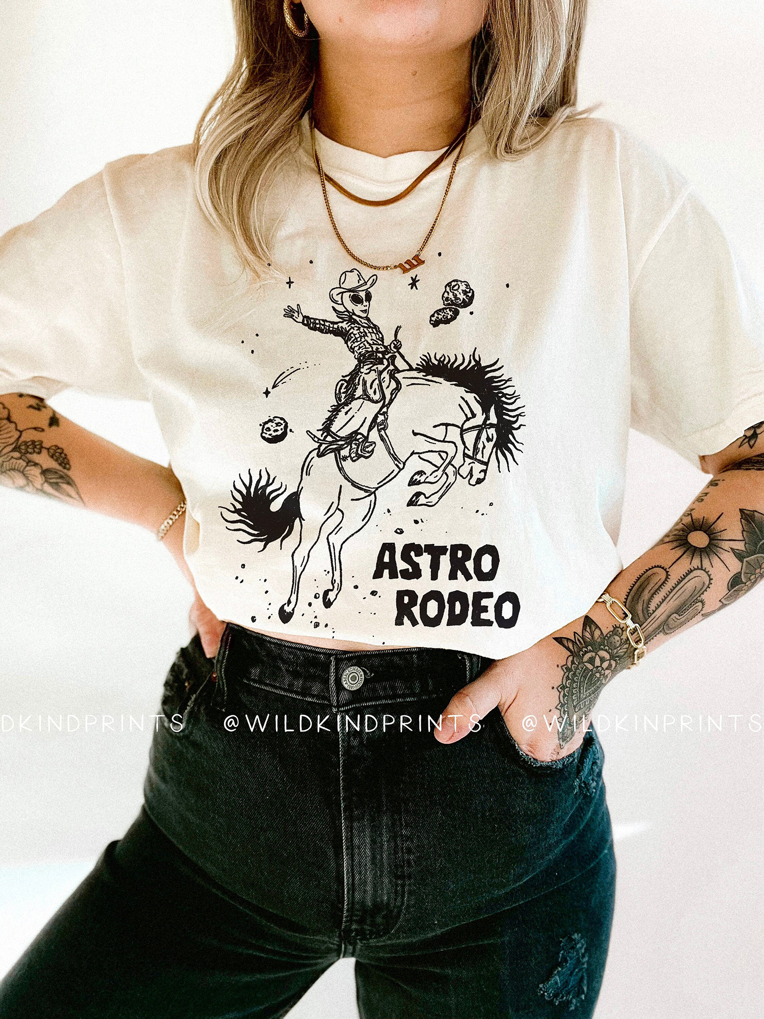 Astro Rodeo Shirt, Cowgirl Fashion Shirt, Vintage Cowgirl Western Fashion