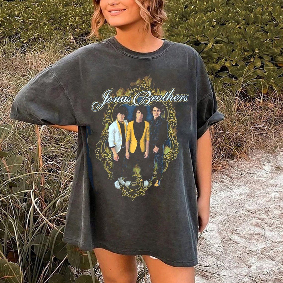 Jonas Brothers Vintage Shirt, Jonas Five Albums One Night Tour Shirt, Jonas Brothers Tour Shirt