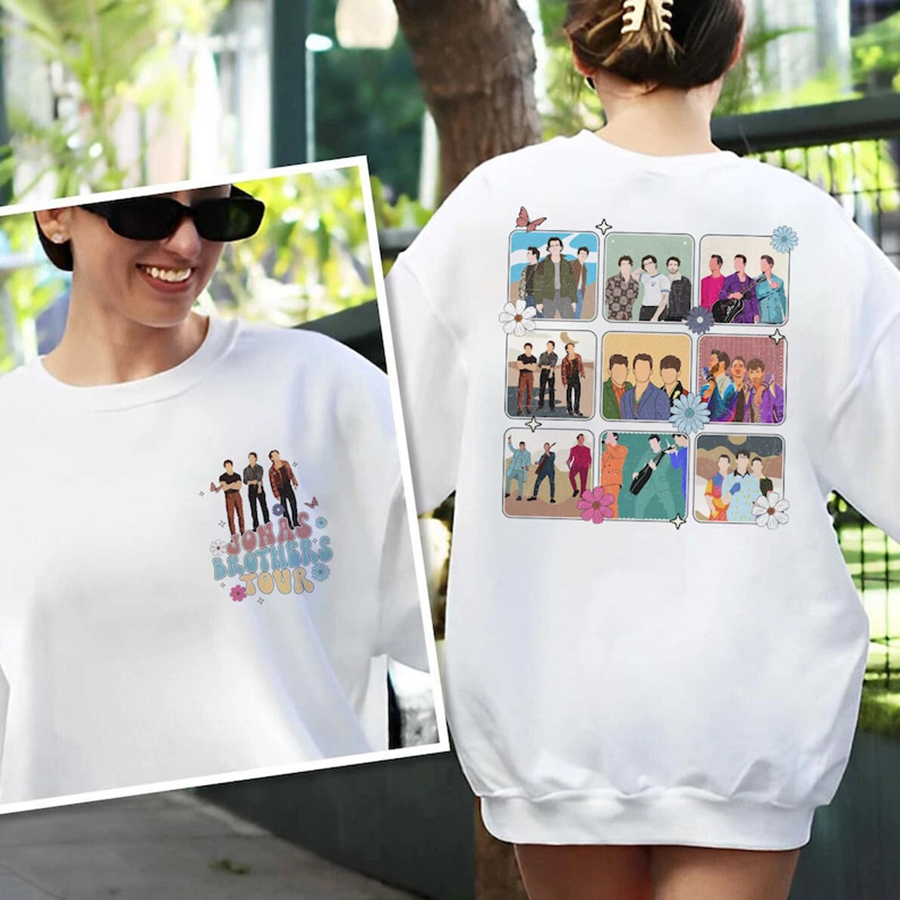 Jonas Brothers Shirt, Jonas Brothers Tour Shirt, Jonas Retro 90S Sweater, Jonas Brother Merch