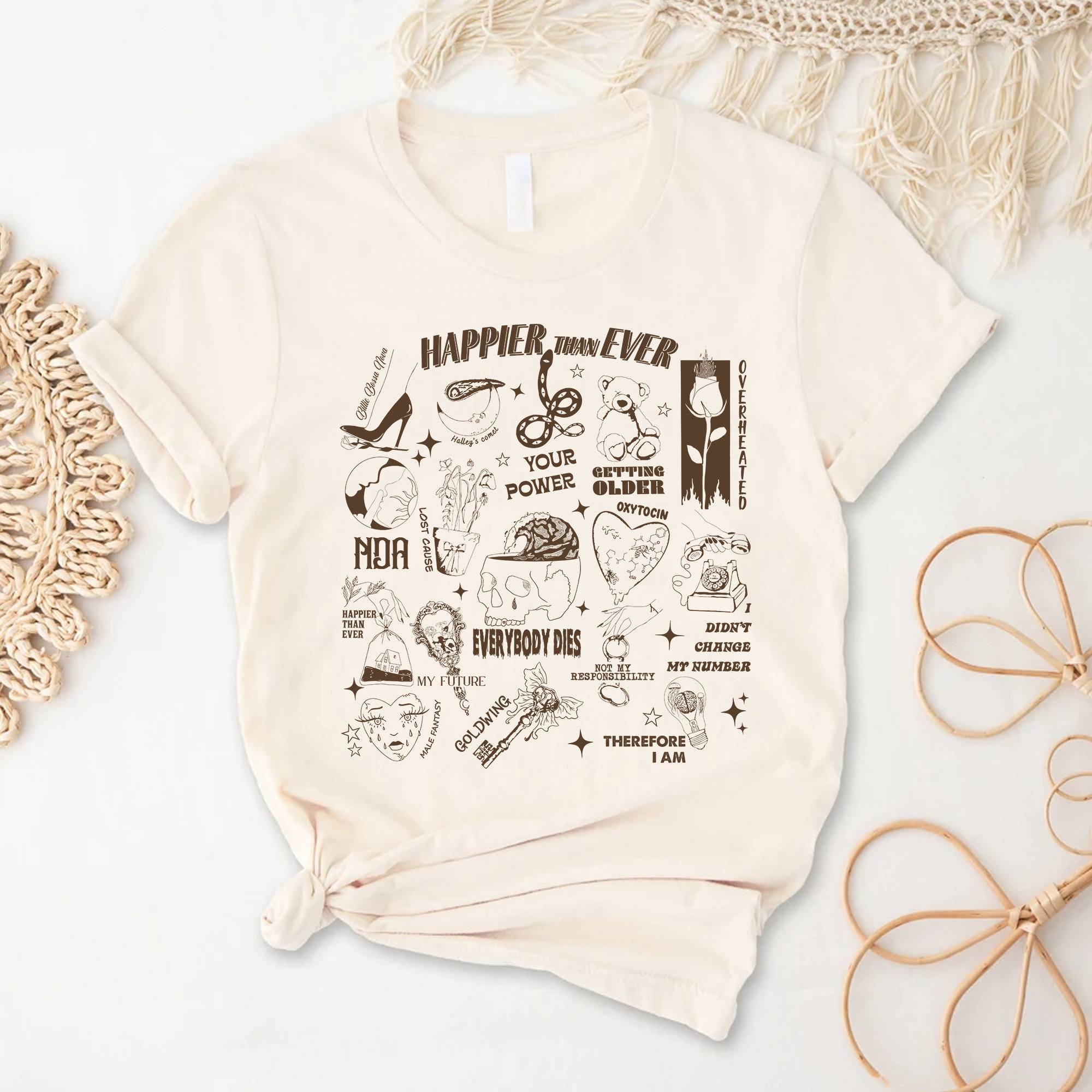 Happier Than Ever Hotline T-Shirt, Billie Shirt, Happier Than Ever Vintage Shirt