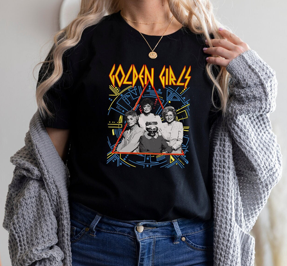 Def Leppard Golden Girls Shirt, Music Tv Crossover, Vintage Tv Show Shirt, Band Inspired Shirt