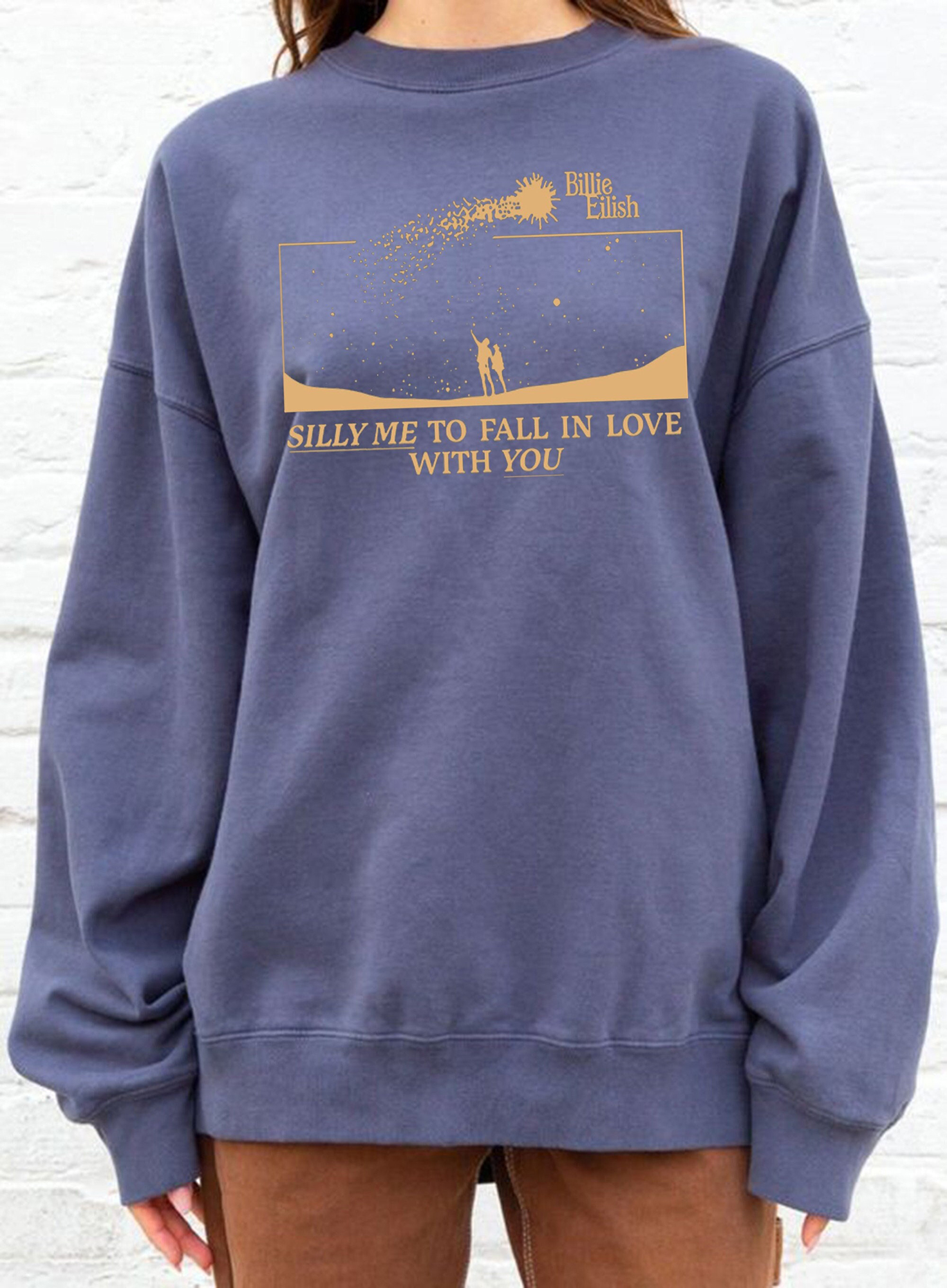 Silly Me To Fall In Love With You Sweatshirt, Concert Tour Sweatshirt, Vintage 90S Bootleg T-Shirt