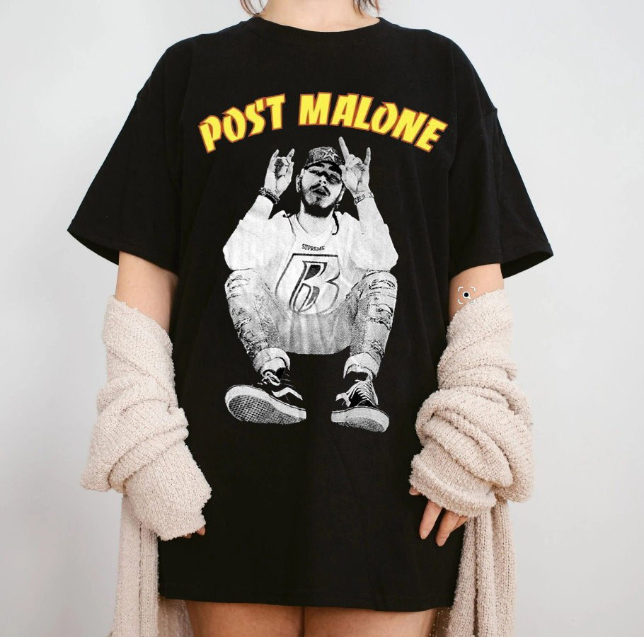 Posty Vintage Rapper Shirt, Post Malone Tour Rock Tour Shirt