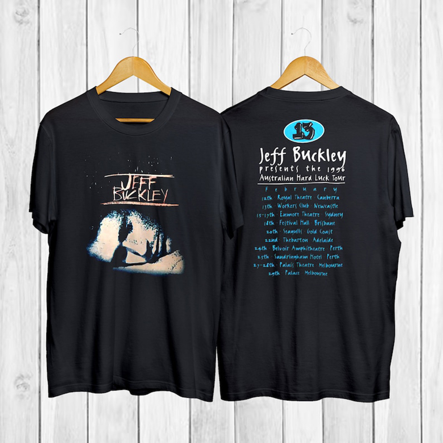 Vintage 1996 Jeff Buckley Hard Luck Tour T-Shirt, 90S Jeff Buckley Concert Tour T-Shirt, Vintage Jeff Buckley Unisex TShirt