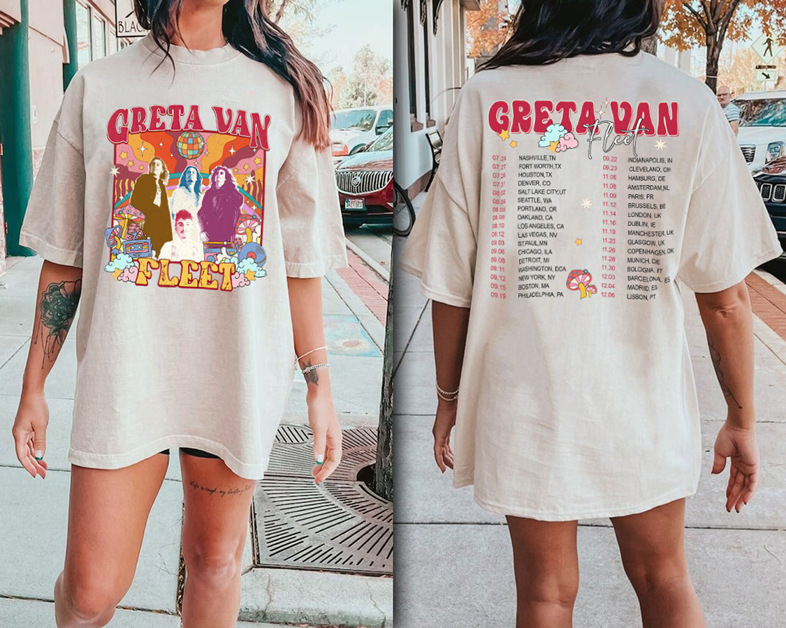 Retro Greta Van FleeShirt, Greta Van Fleet Starcatcher World Tour Shirt