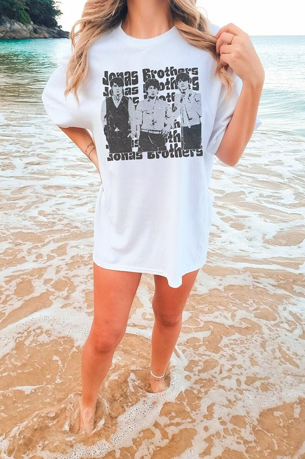 Retro Jonas Brothers Five Albums One NighShirt, Y2K Jonas Brother Shirt, Nick Joe Kevin Jonas TShirt