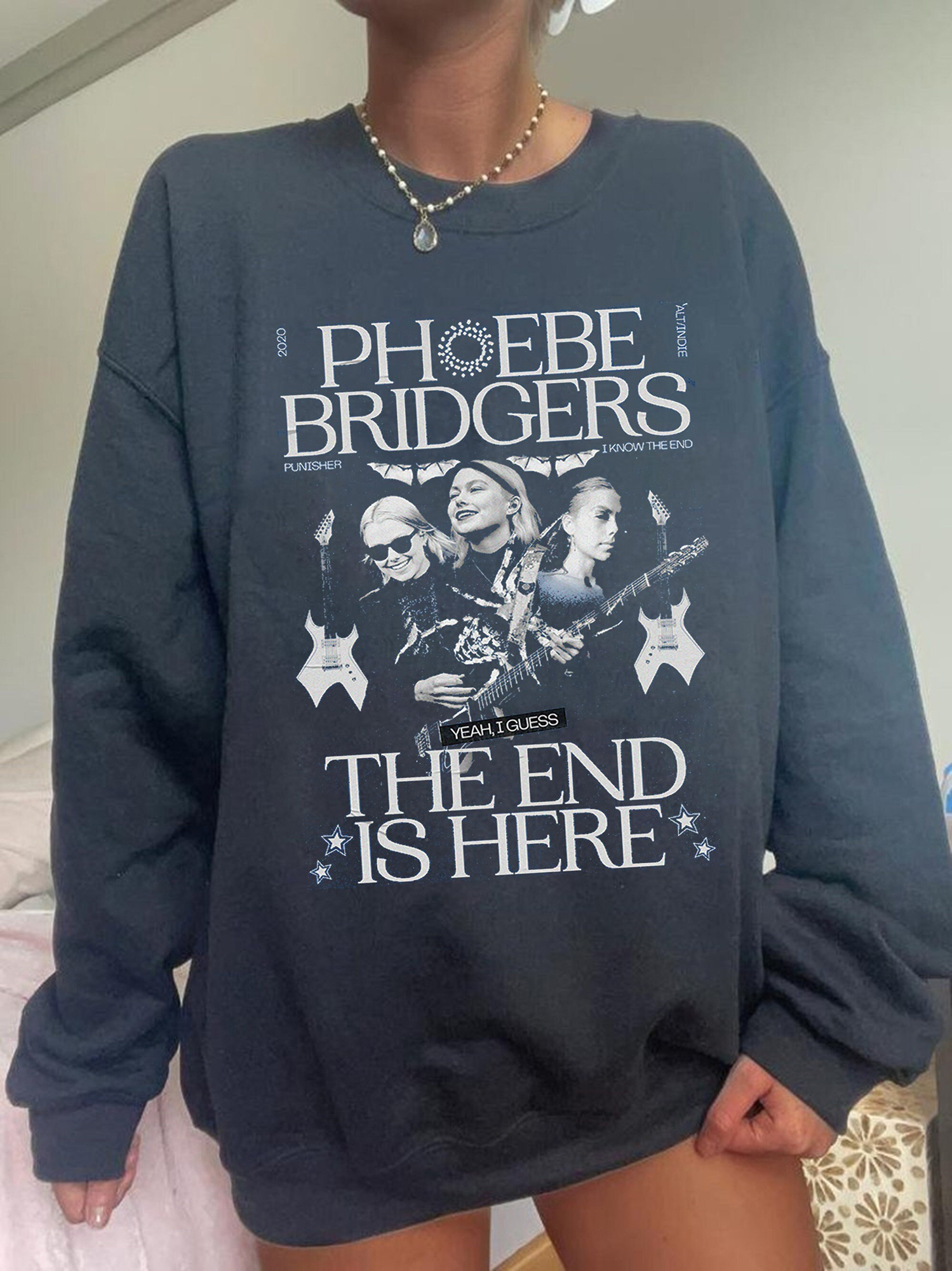 The End Is Here Phoebe Bridgers Sweatshirt, Phoebe Bridgers Tour, Vintage Dragon Merch Unisex Crewneck Sweatshirt Hoodie