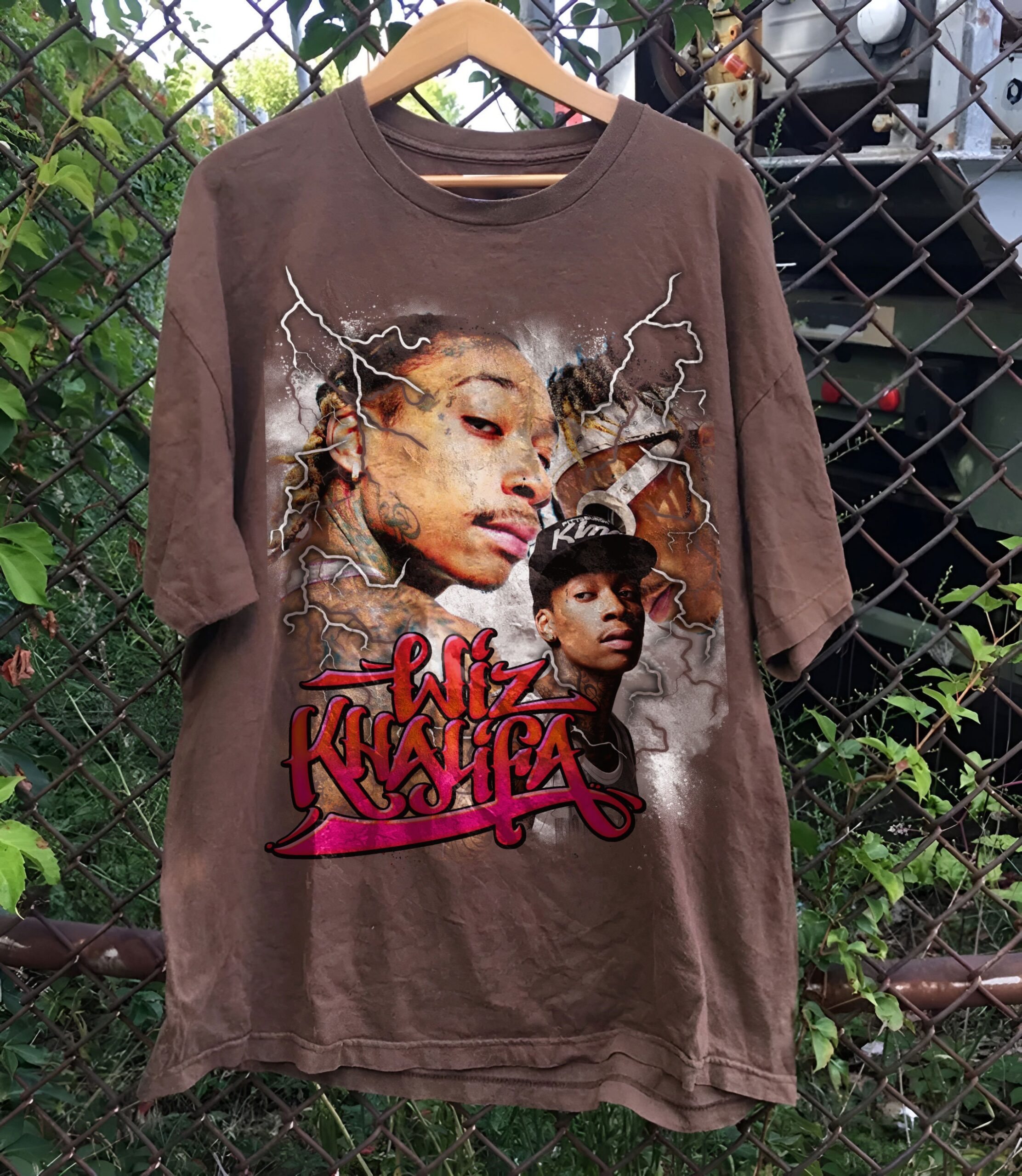 Retro 90S Wiz Khalifa Classic Tee, Vintage Wiz Khalifa Shirt