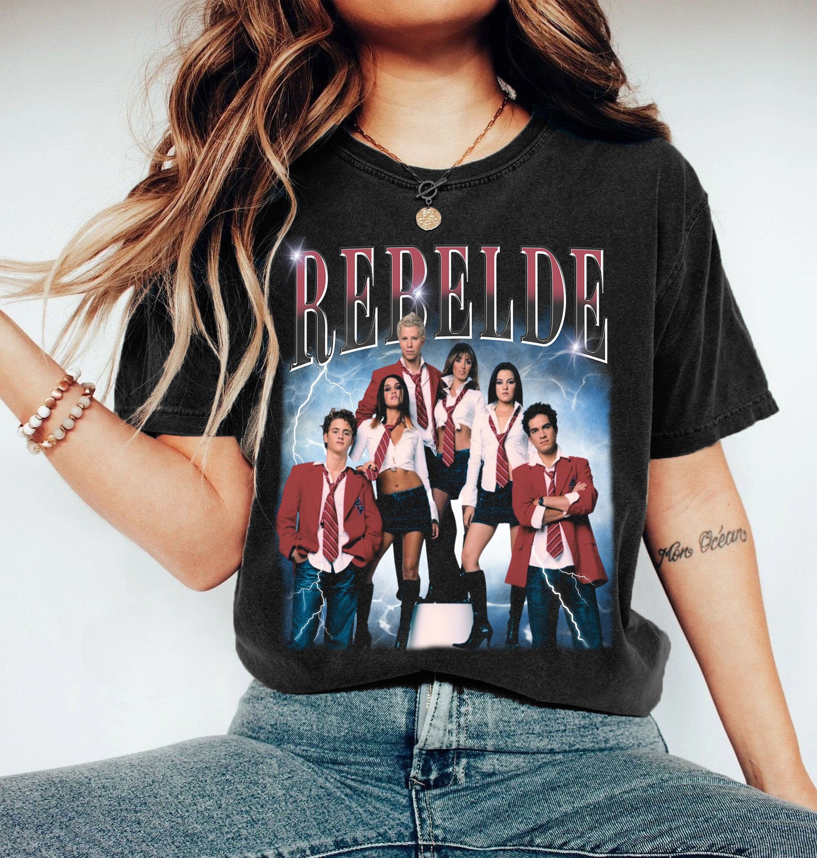 Limited Rebelde Shirt, Vintage 90S Graphic Tee, Rbd ConcerShirt, Mexican Men Shirt