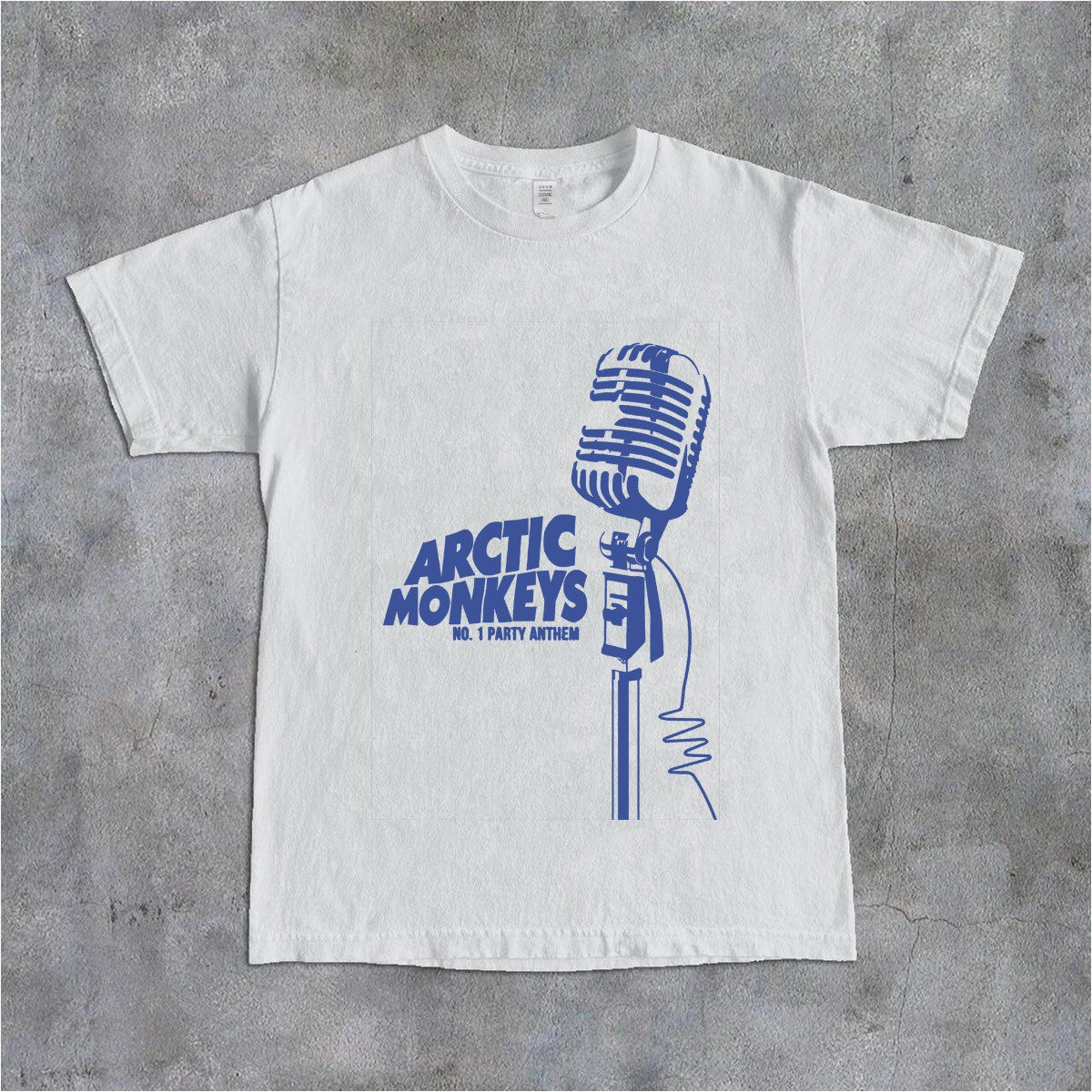 Vintage Graphic Arctic Monkeys Mic T-Shirt