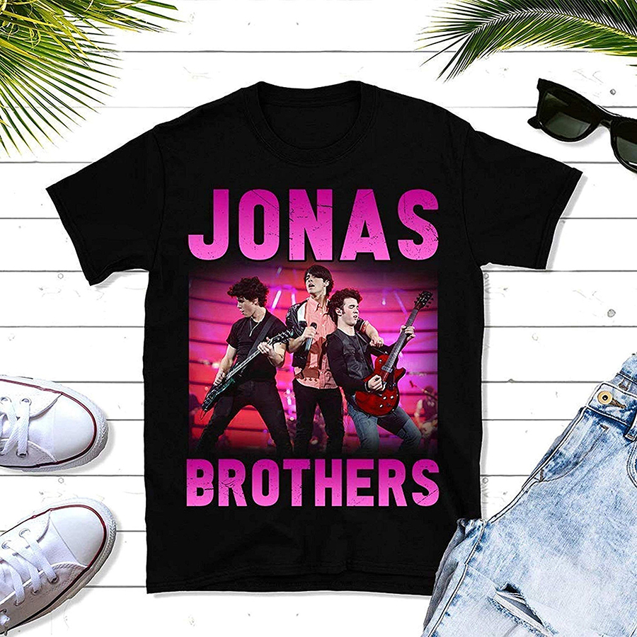 Jonas Brothers Vintage T-Shirt, Jonas Brothers Five Albums One Night The Tour Shirt
