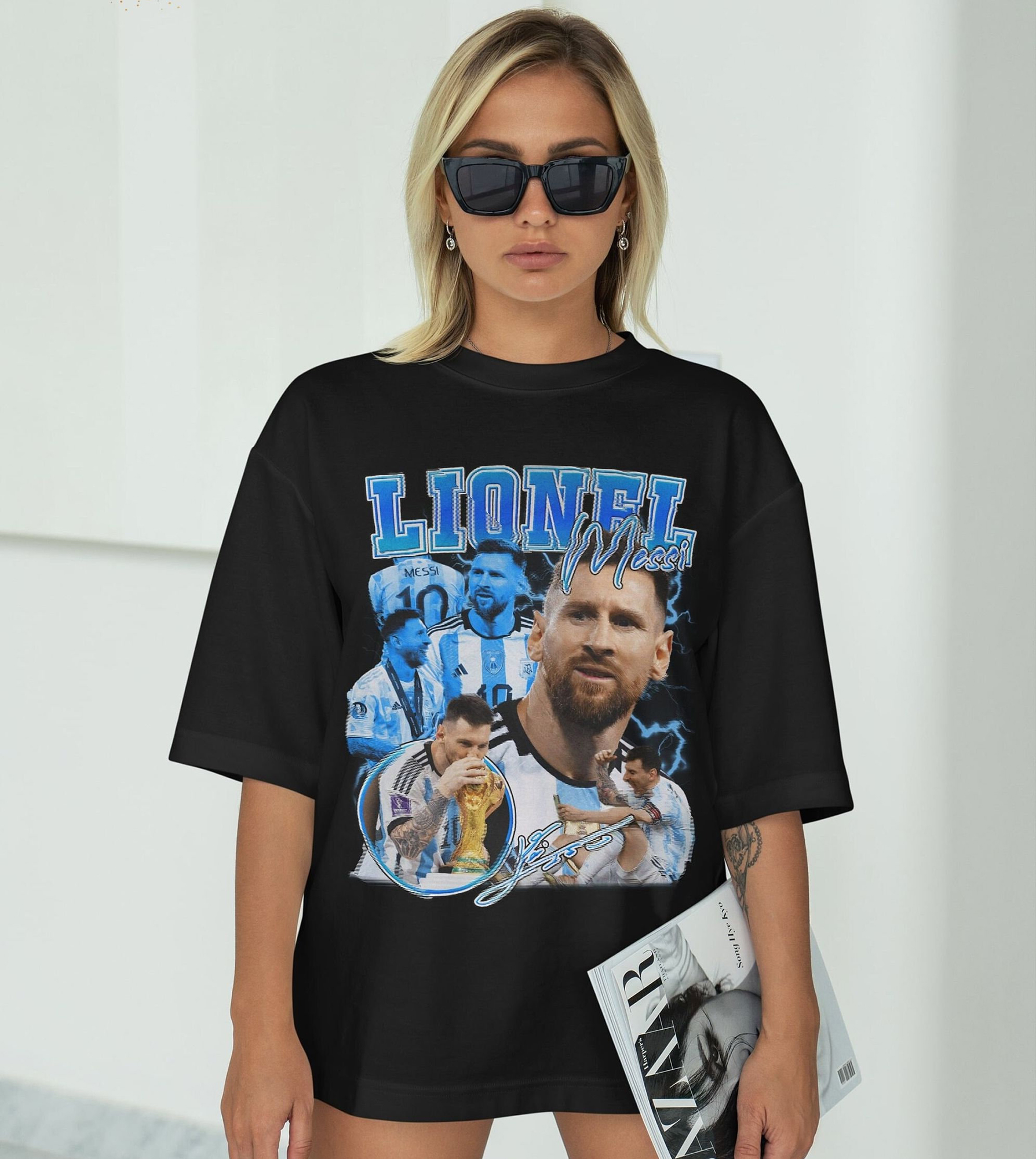 Lionel Messi Shirt, World Cup Fan Gift, Vintage Bootleg, Messi TShirt, Messi Shirt, Messi Argentina