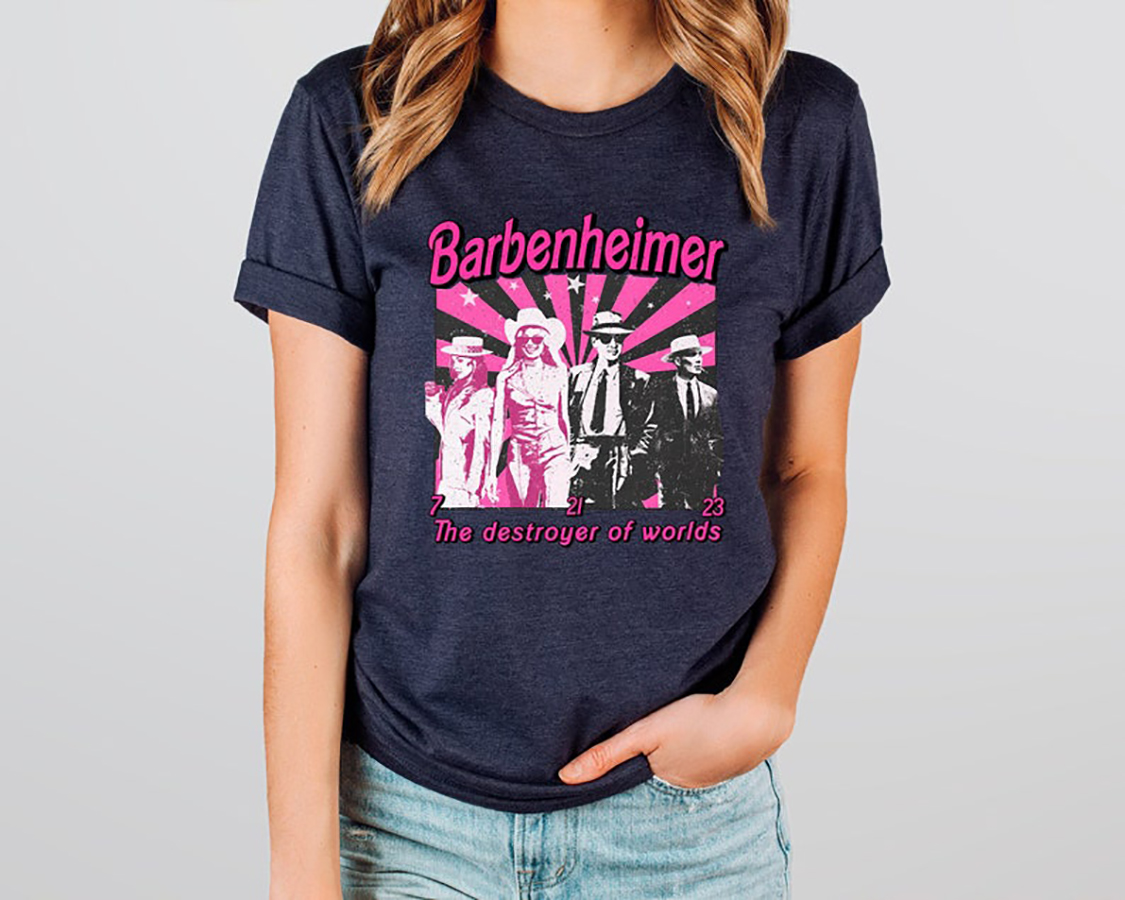 Barbenheimer Vintage Shirt, Barbie TShirt, Come On LetS Go Party TShirt, Destroyer Of Worlds Shirt