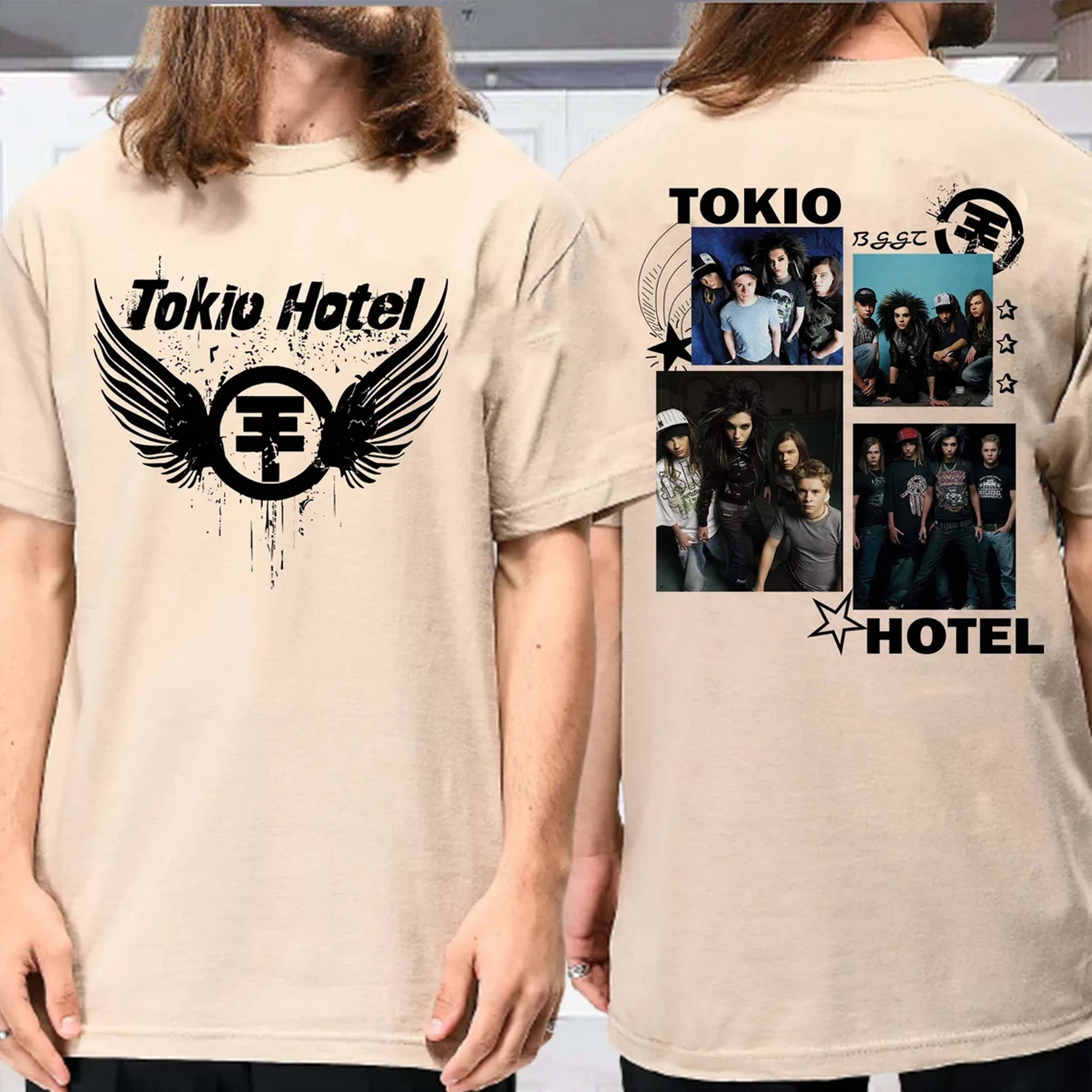 Vintage Tokio Hotel Shirt, Tokio Hotel Vintage TShirt, Tokio Hotel Band Y2K 90S Shirt