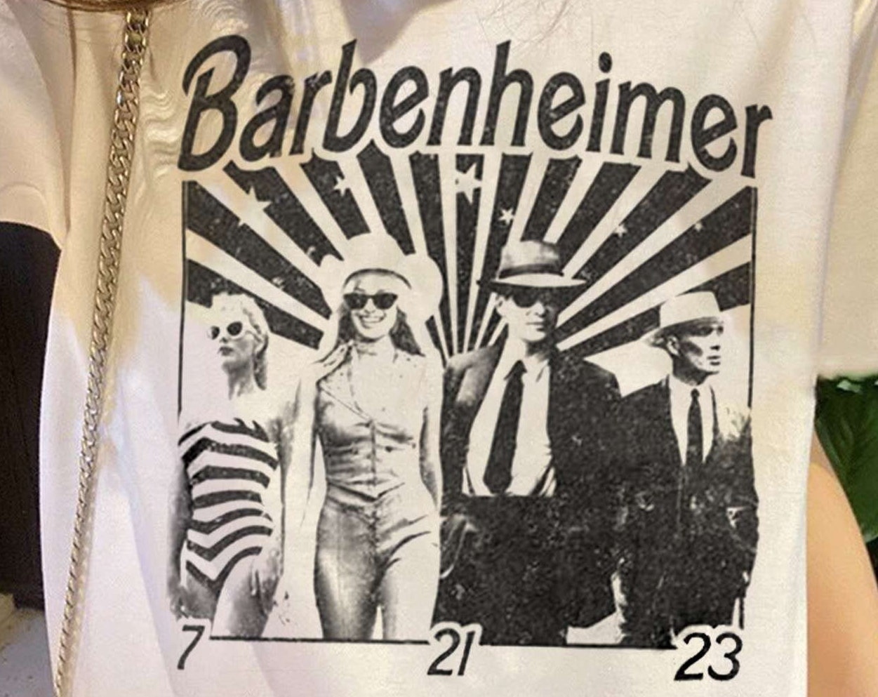 Retro Barbenheimer- Barbie Vs Oppenheimer Shirt, Cillian Murphy Shirt, Margot Robbie Shirt, Barbie Shirt