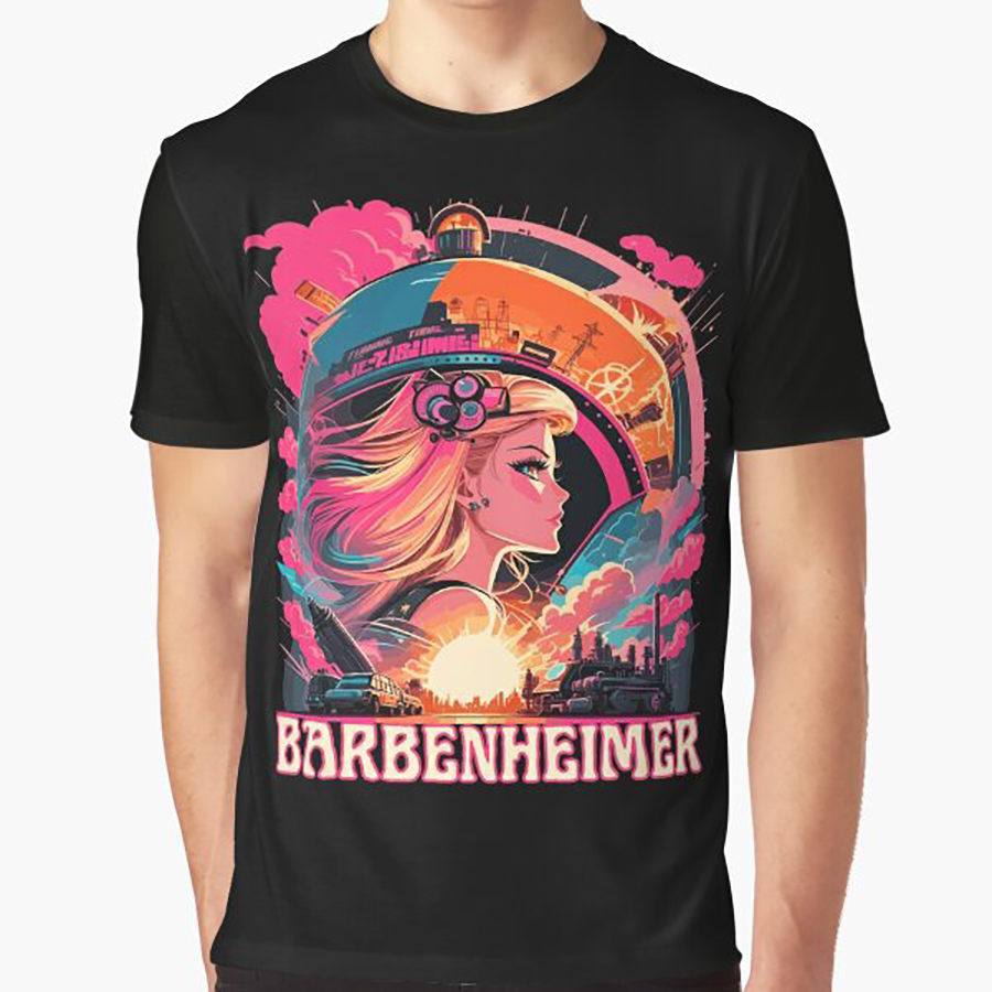 Barbenheimer TShirt , Barbenheimer Vintage TShirt, Barbie Movie T-Shirt