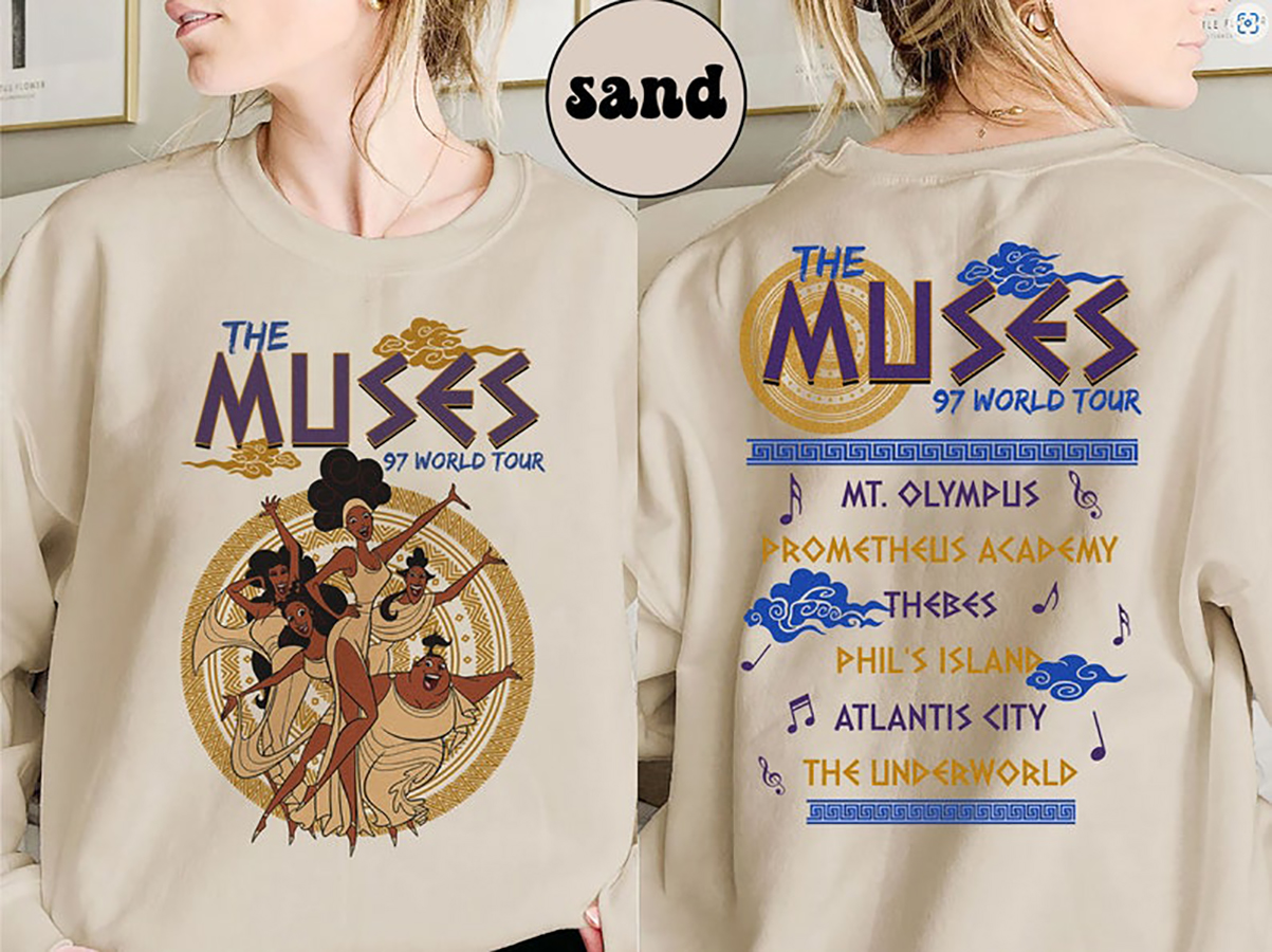 Wo-Sided Vintage The Muses 97 World Tour Sweatshirt, Hercules Diva The Muses Song Concert Music