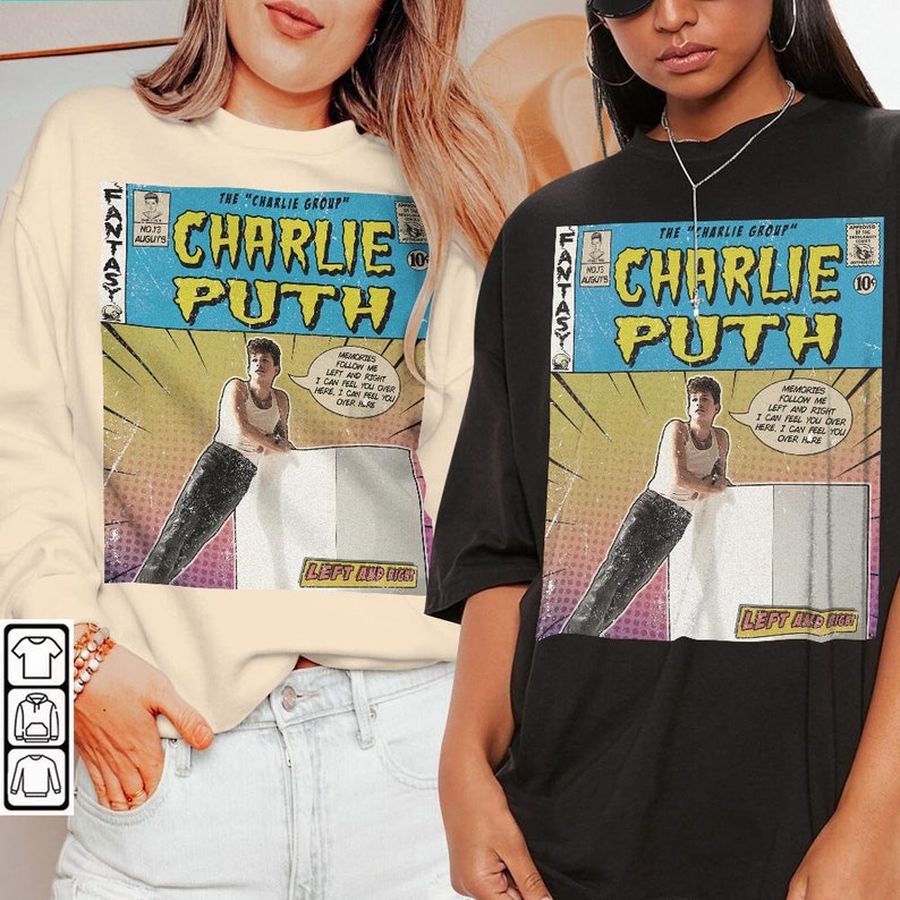Charlie Puth Shirt, 90S Vintage Charlie Puth Album World Tour Shirt