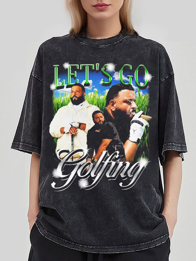 Dj Khaled LetS Go Golfing Vintage Shirt, Dj Khaled Shirt, Dj Khaled 90S Rap Hip Hop Shirt Rap Tee